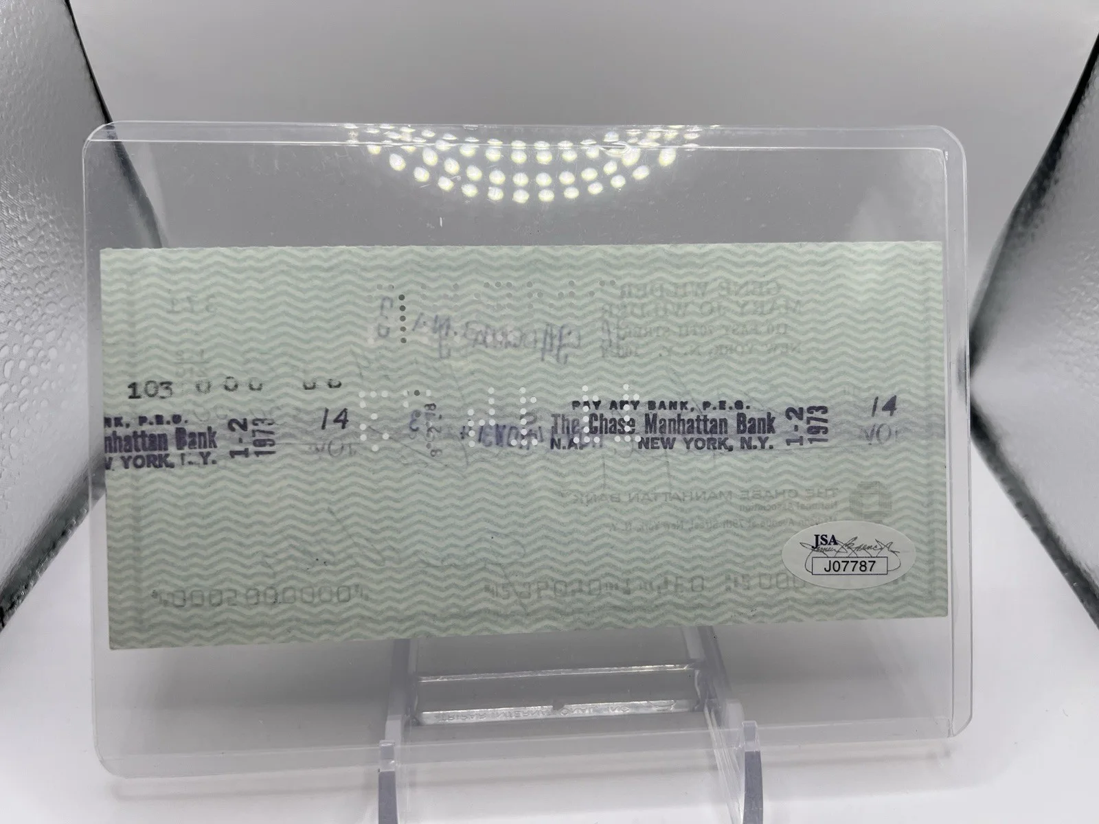 Gene Wilder — 1973 Gene Wilder Signed Autographed Check JSA COA Willy Wonka Auto 11/14/73 RARE, изображение 2