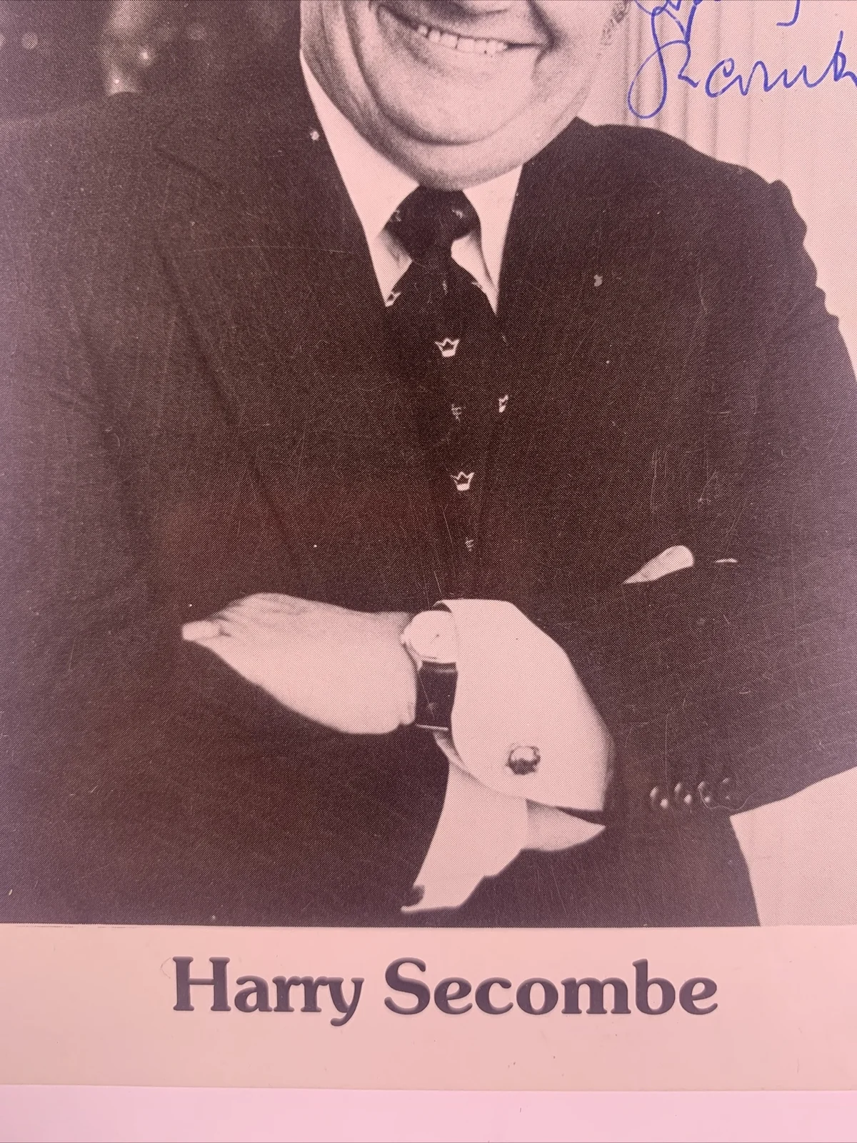 Harry Secombe The Goon Show Signed Photo Authentic From the Collection Of B.M, image 3