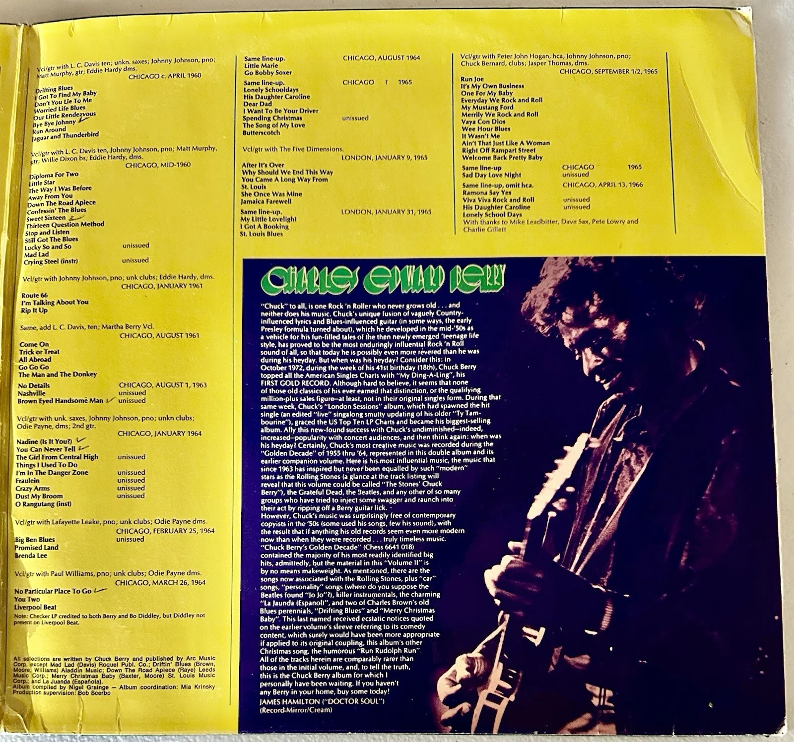 Chuck Berry Signed Double LP, изображение 5