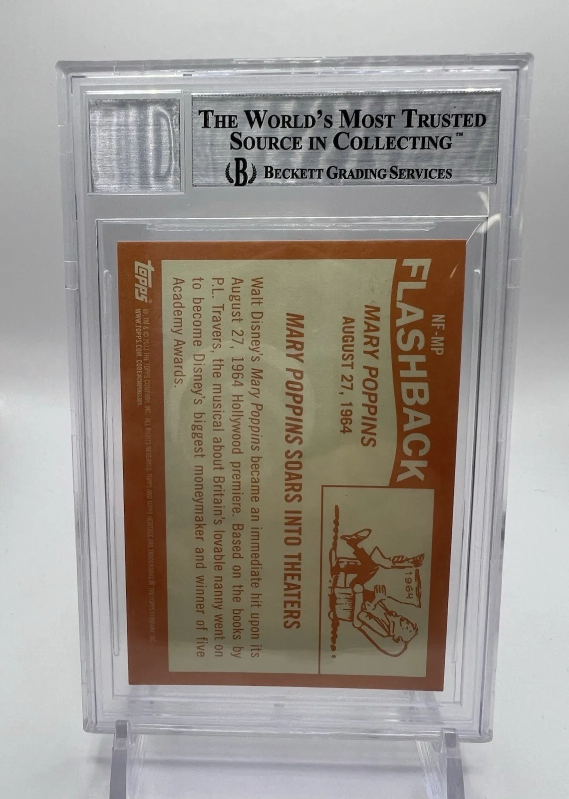 Dick Van Dyke — 2013 Topps Heritage Dick Van Dyke Signed Autographed Mary Poppins Beckett BGS 10, image 3