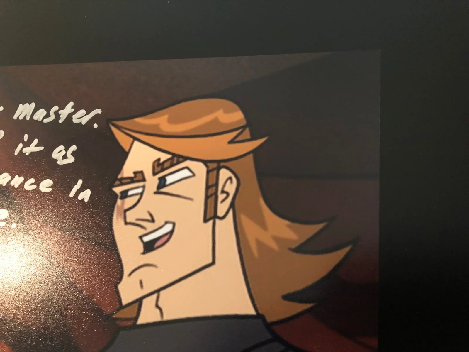 Mat Lucas — Mat Lucas Signed 11x14 Star Wars: Clone Wars 2D Anakin Skywalker Autograph Quote, image 3
