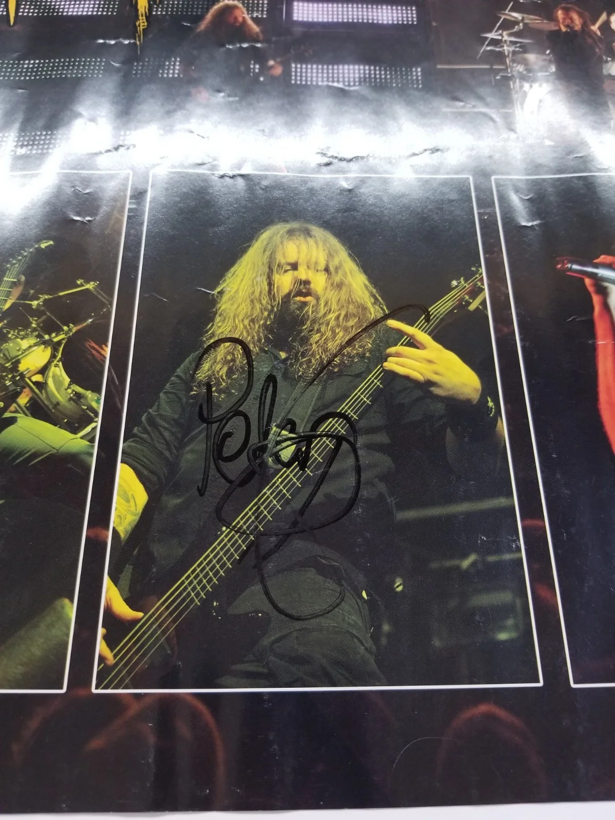 In Flames full band hand SIGNED 18x24" Tour Concert Poster 2009 COA Autographed, изображение 3