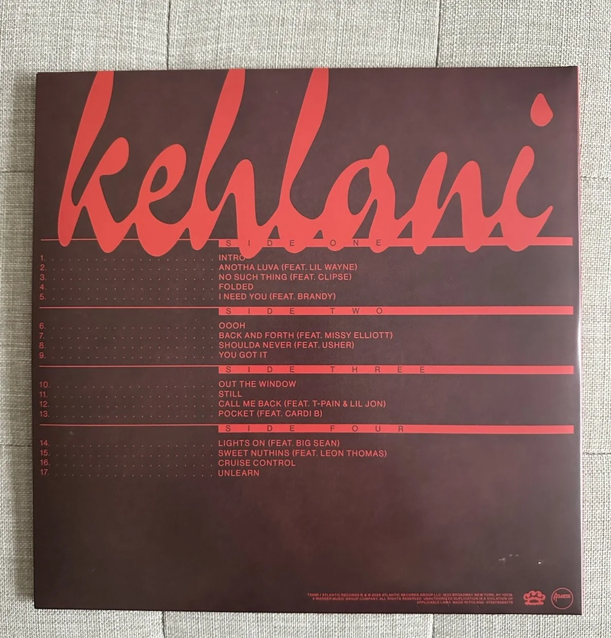 Kehlani Self Titled Vinyl Signed Autographed, image 3