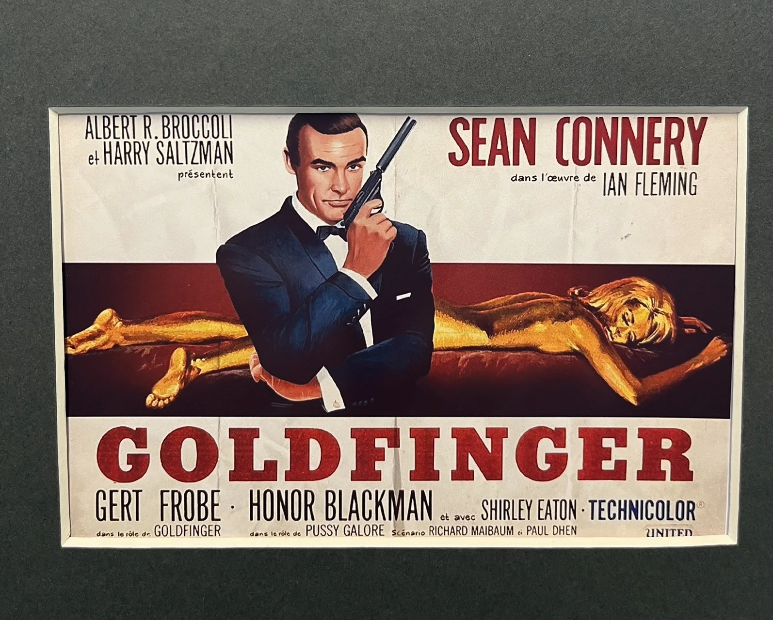 007 James Bond. GOLDFINGER. 35mm Film Cell Mounted Display, изображение 2