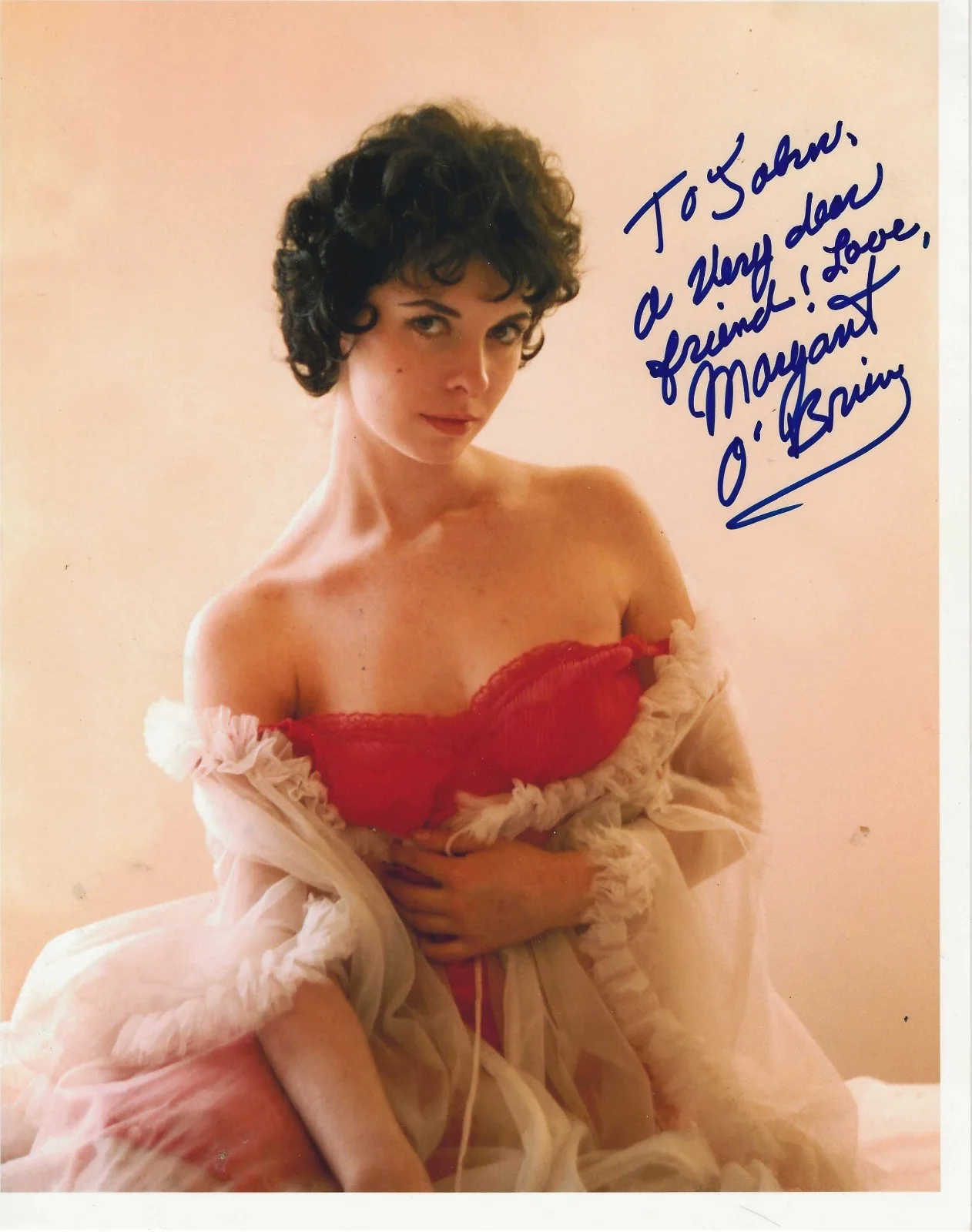 Margaret O'Brien — Margaret O'Brien Signed Photo Sexy Color Pose Meet Me St, Louis - Little Women