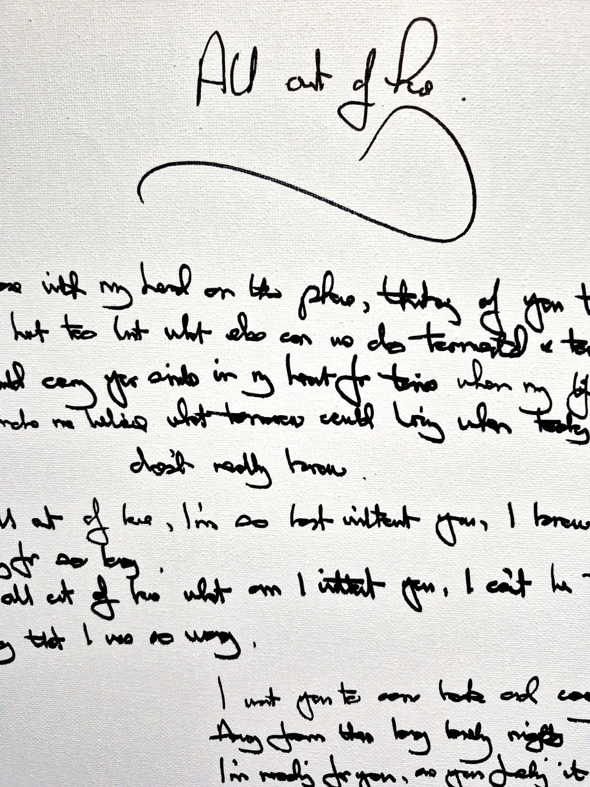AIR SUPPLY Collection Handwritten Lyrics &Original Poem Signed & Stage Items, изображение 3