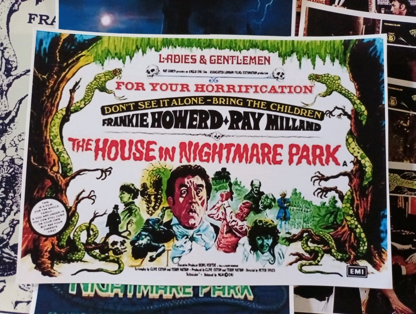 The House In Nightmare Park. 24 Lobby Cards & 5 Art Cards. All 7x5ins. New., изображение 3