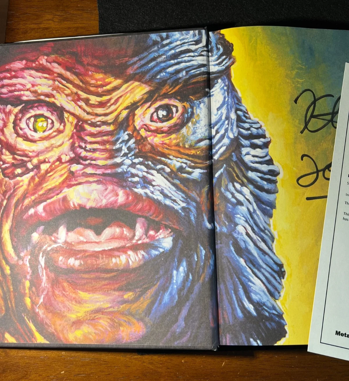 Kirk Hammett Signed Autographed Horror Business Book Metallica Metalligraphs COA, image 3