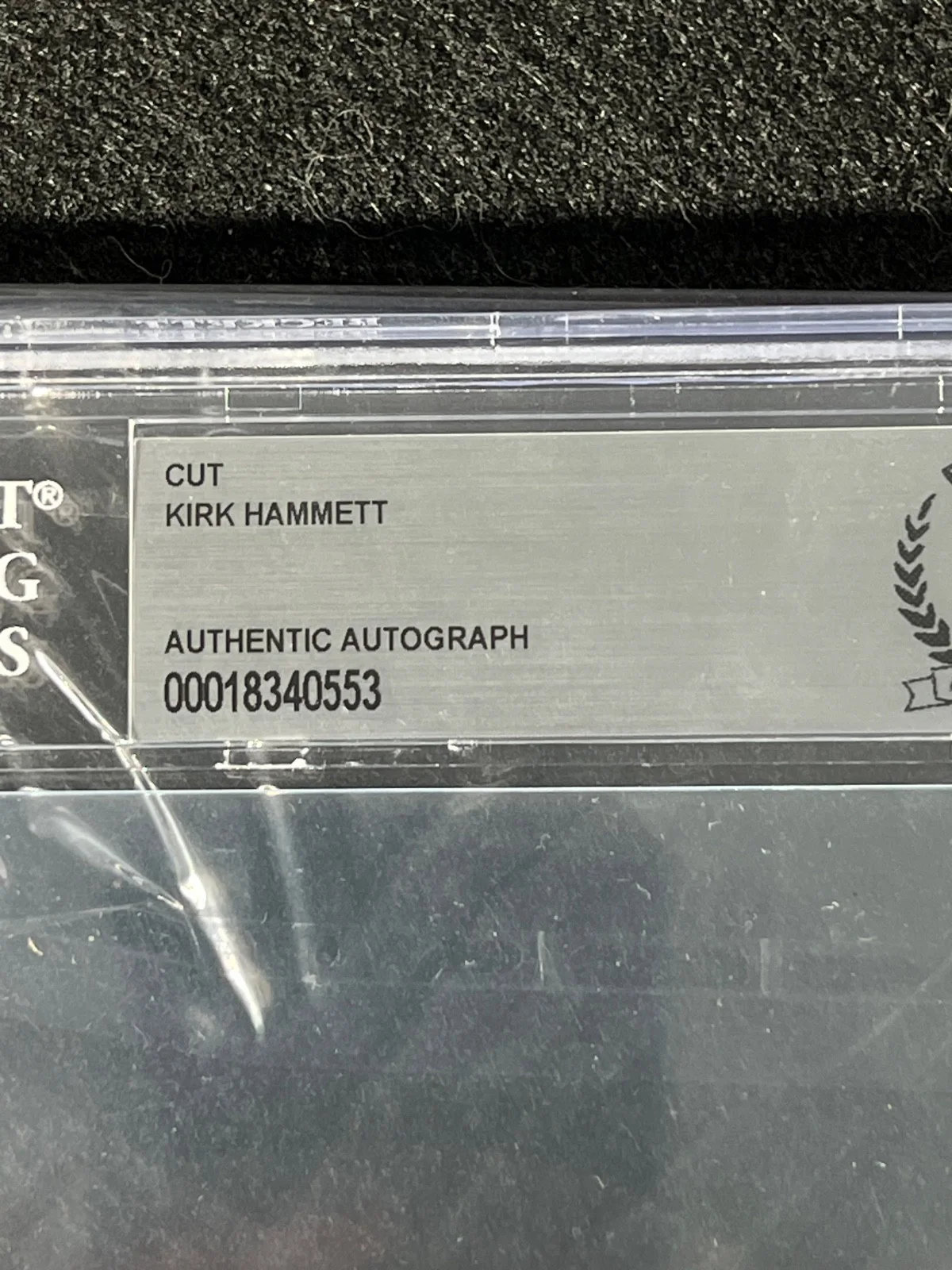Signed Autographed Metallica Cut Kirk Hammett 1984ish Early Beckett Encased COA, изображение 2