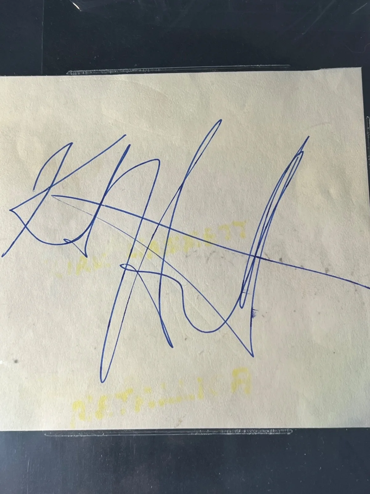 Signed Autographed Metallica Cut Kirk Hammett 1984ish Early Beckett Encased COA, изображение 4