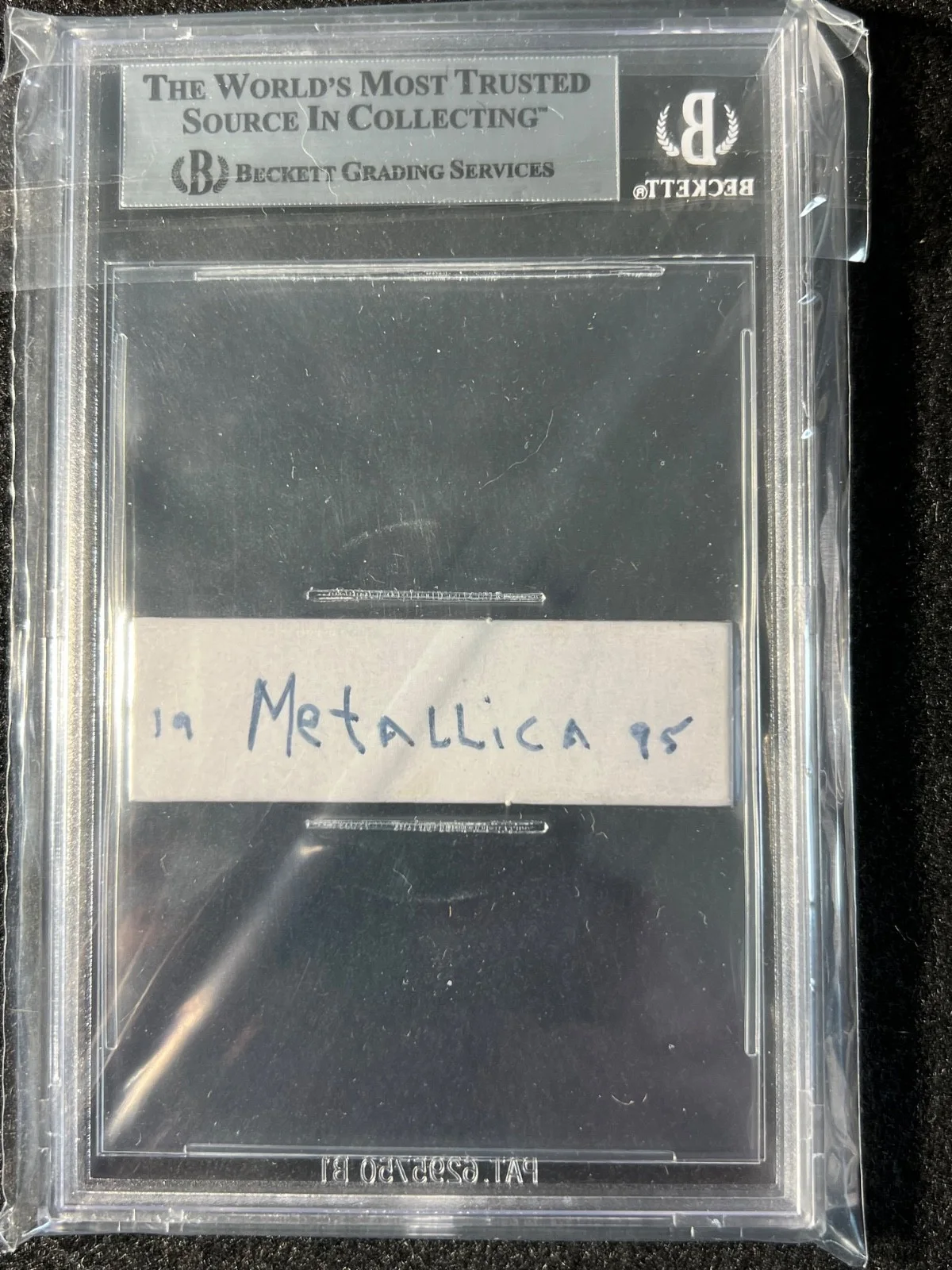 Signed Autographed Metallica Lars Ulrich Cut from 1995. Beckett Encased COA, изображение 4