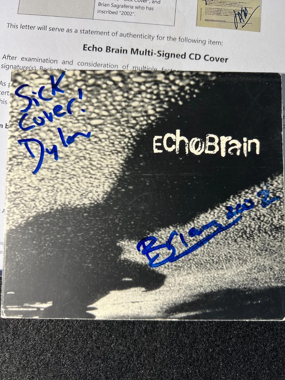 Jason Newsted Signed Autographed CD Cover Echobrain Metallica Beckett COA, image 3