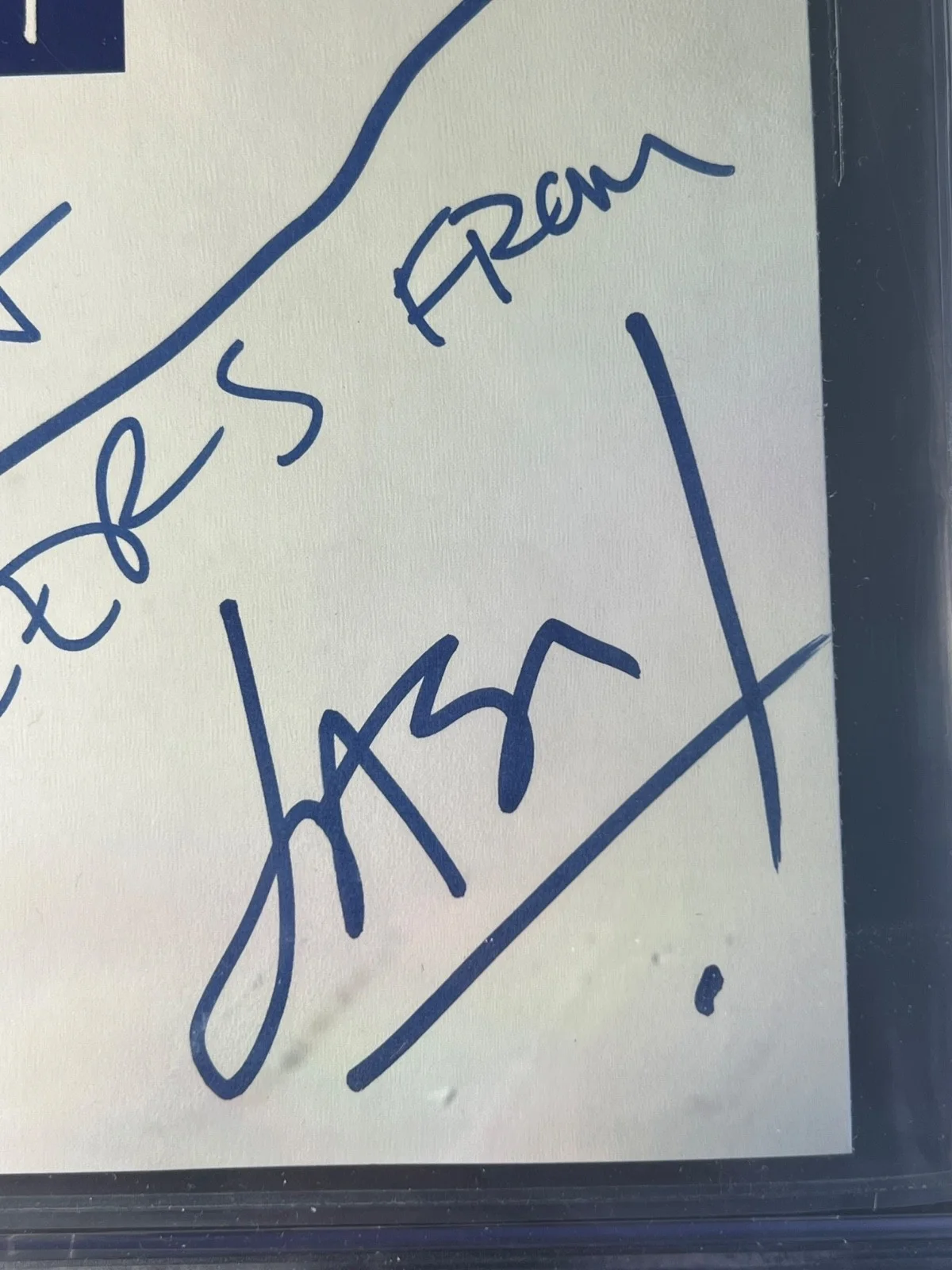 Signed Autographed Metallica Page Jason Newsted 2 Hand Print Beckett Encased COA, изображение 5