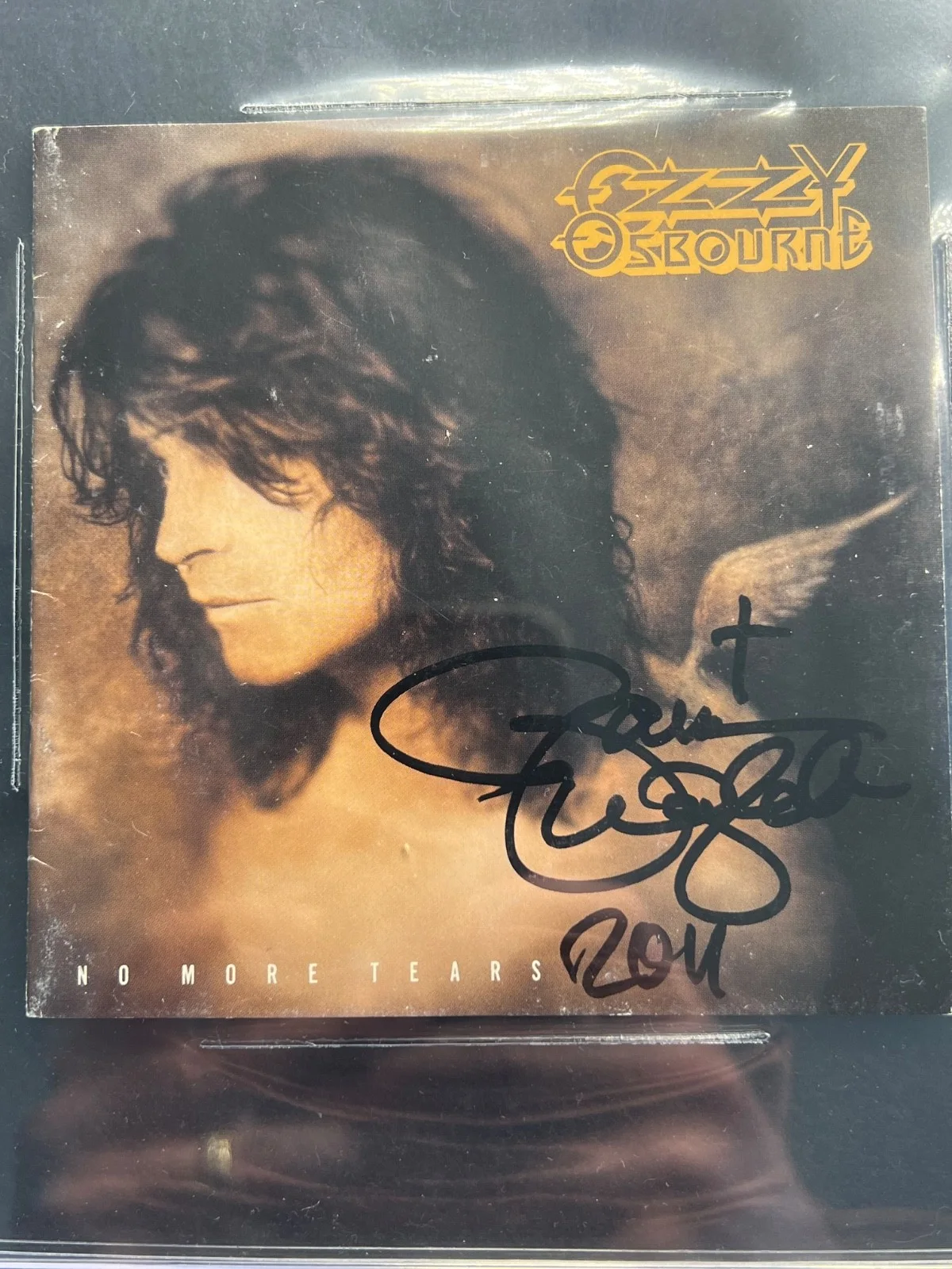 Signed Autographed Zakk Wylde CD Cover Ozzy No More Tears 2011 Beckett Encased, image 3