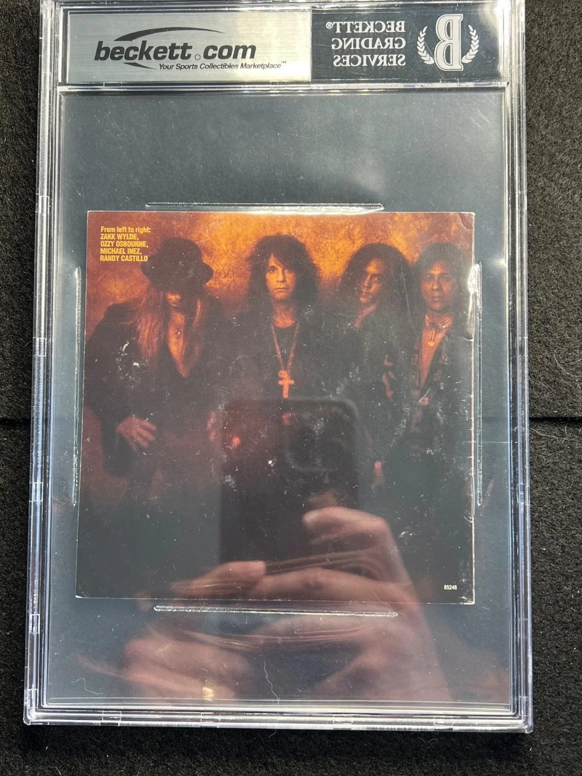 Signed Autographed Zakk Wylde CD Cover Ozzy No More Tears 2011 Beckett Encased, image 5