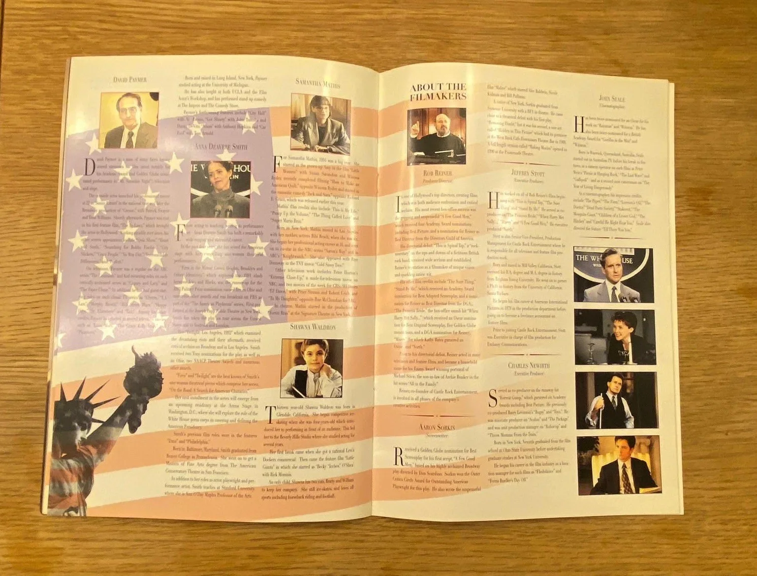 THE AMERICAN PRESIDENT EUROPEAN GALA CHARITY PREMIERE BROCHURE EMPIRE 05/12/95, изображение 4