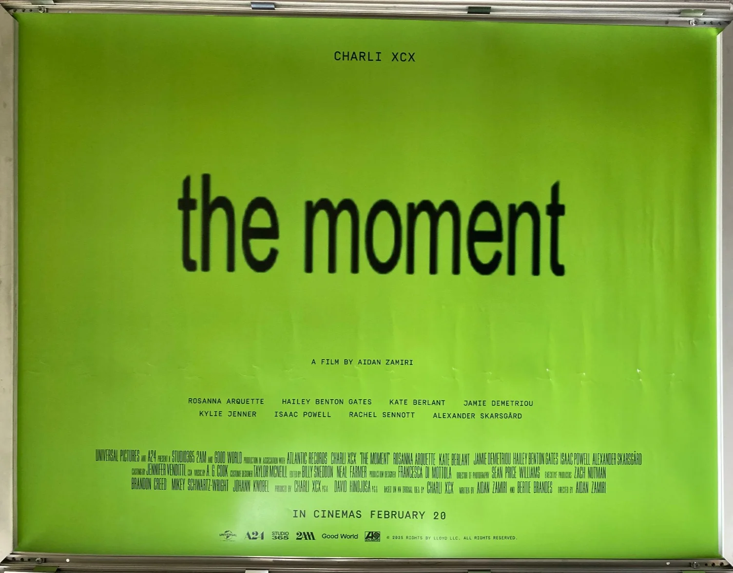 Cinema Poster: THE MOMENT 2026 (Quad) Charlie XCX Rosanna Arquette Isaac Powell, изображение 2