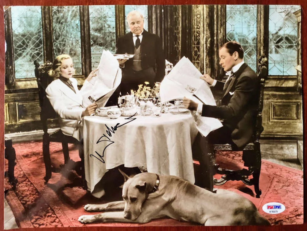 MARLENE DIETRICH — Marlene Dietrich Psa Dna Coa Autograph 13x10 Photo Hand Signed