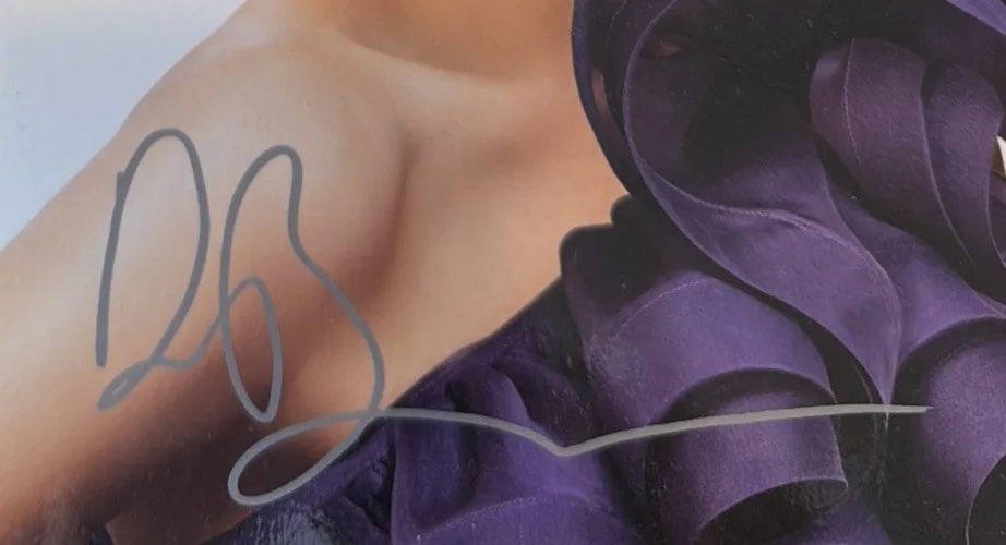 Drew Barrymore Signed Fan ClubPhoto W/silver Sharpie Autograph Pop Century Icon, image 2