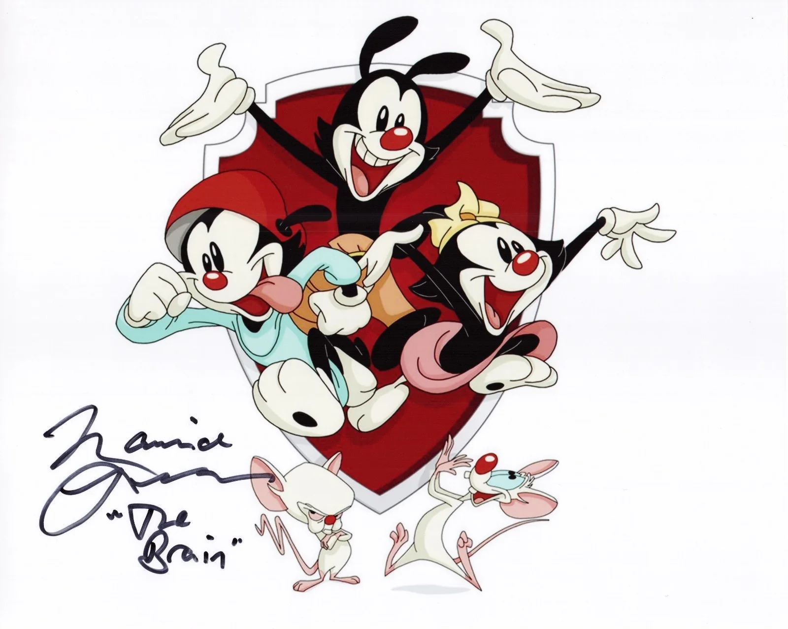 Maurice LaMarche — Maurice LaMarche signed autographed 8x10 photo Pinky and the Brain