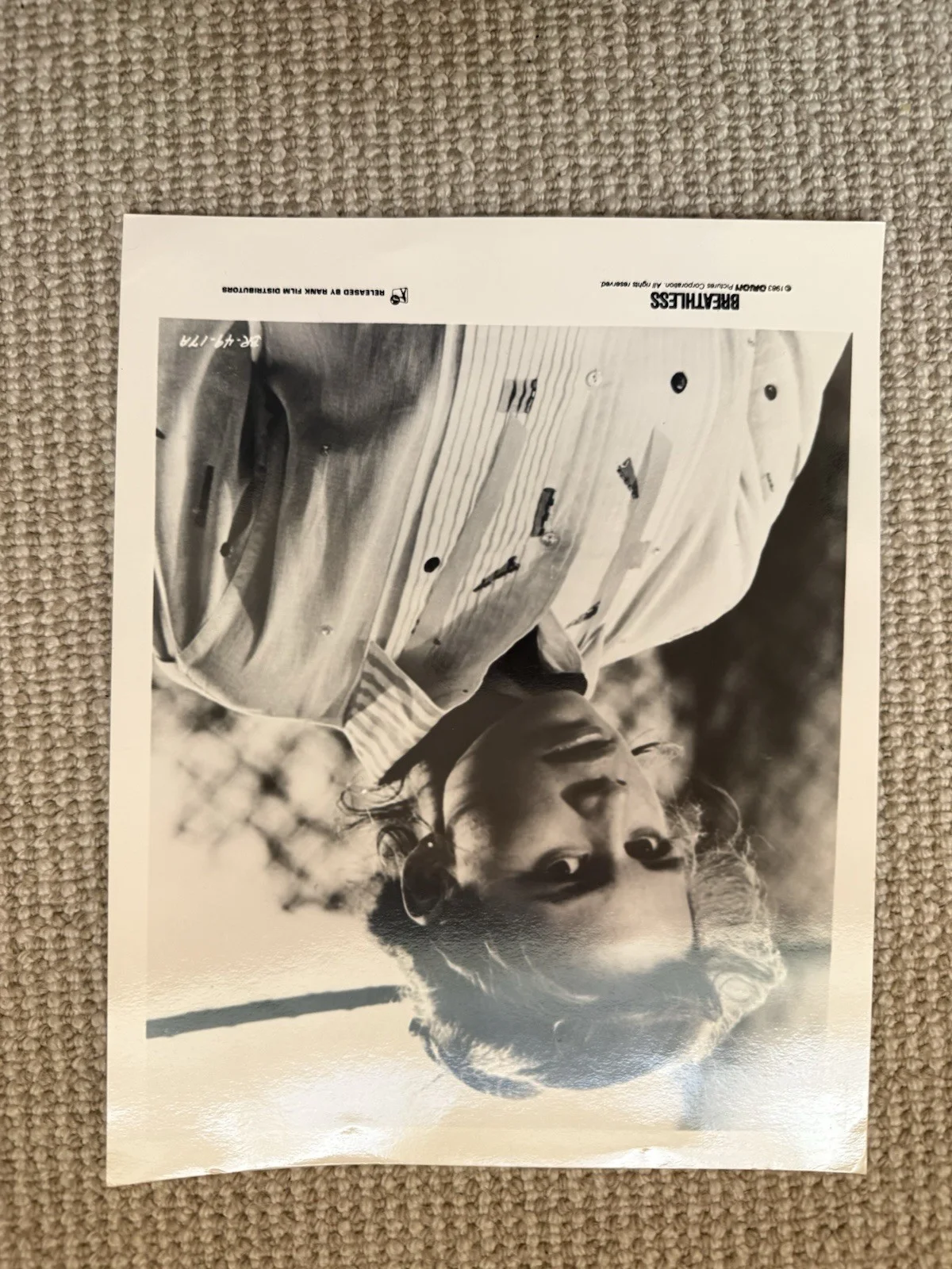 VALERIE KAPRISKY - BREATHLESS ORIGINAL FILM STILL 1983 With Richard Gere - Rare, изображение 3