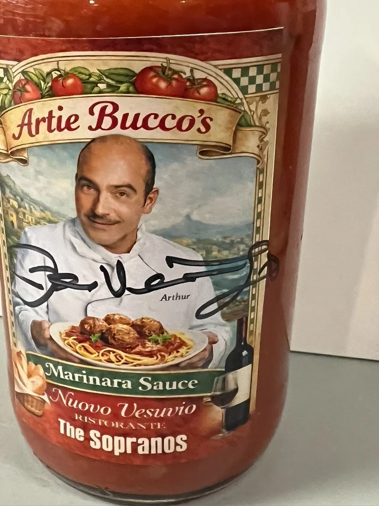 John Ventimiglia The Sopranos HAND SIGNED Artie Bucco's Marinara Sauce, изображение 3