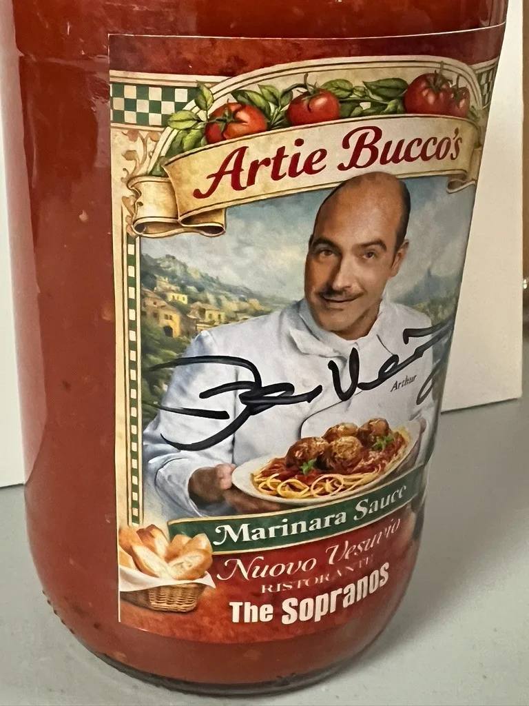 John Ventimiglia The Sopranos HAND SIGNED Artie Bucco's Marinara Sauce, изображение 4