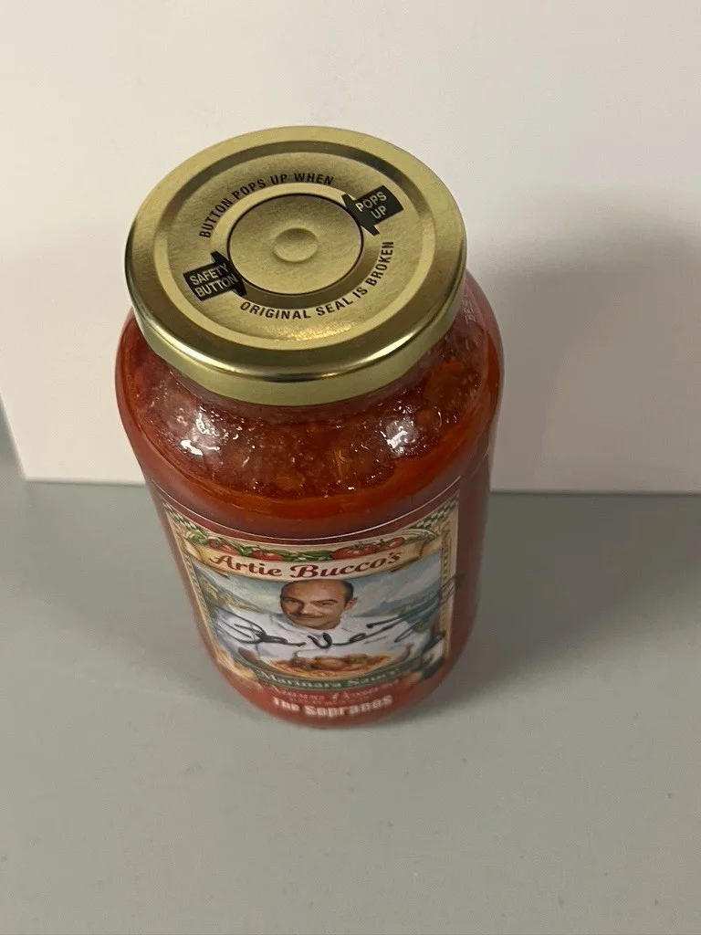 John Ventimiglia The Sopranos HAND SIGNED Artie Bucco's Marinara Sauce, изображение 5