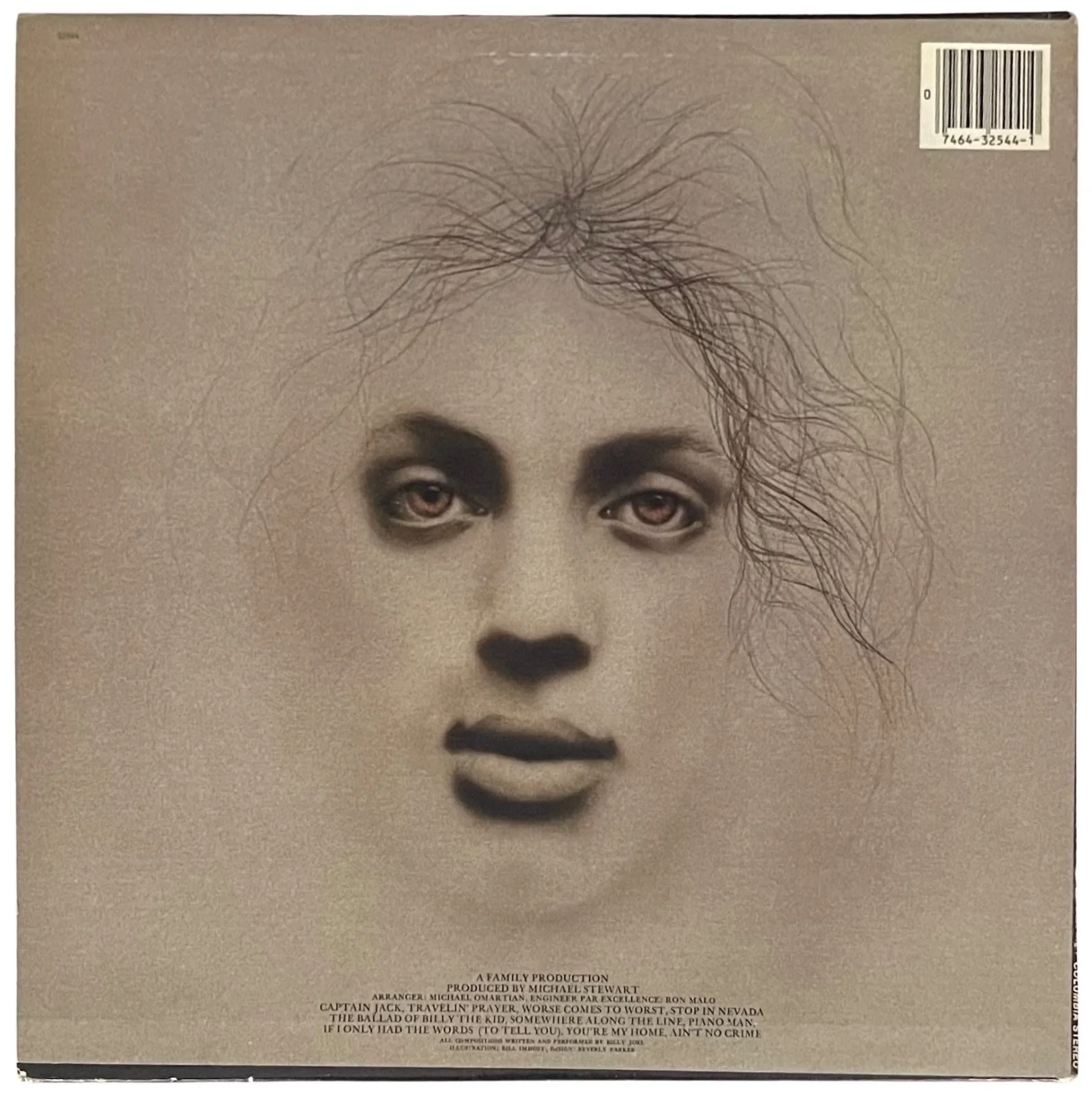 BILLY JOEL SIGNED PIANO MAN VINYL RECORD PSA COA AD48270, image 2