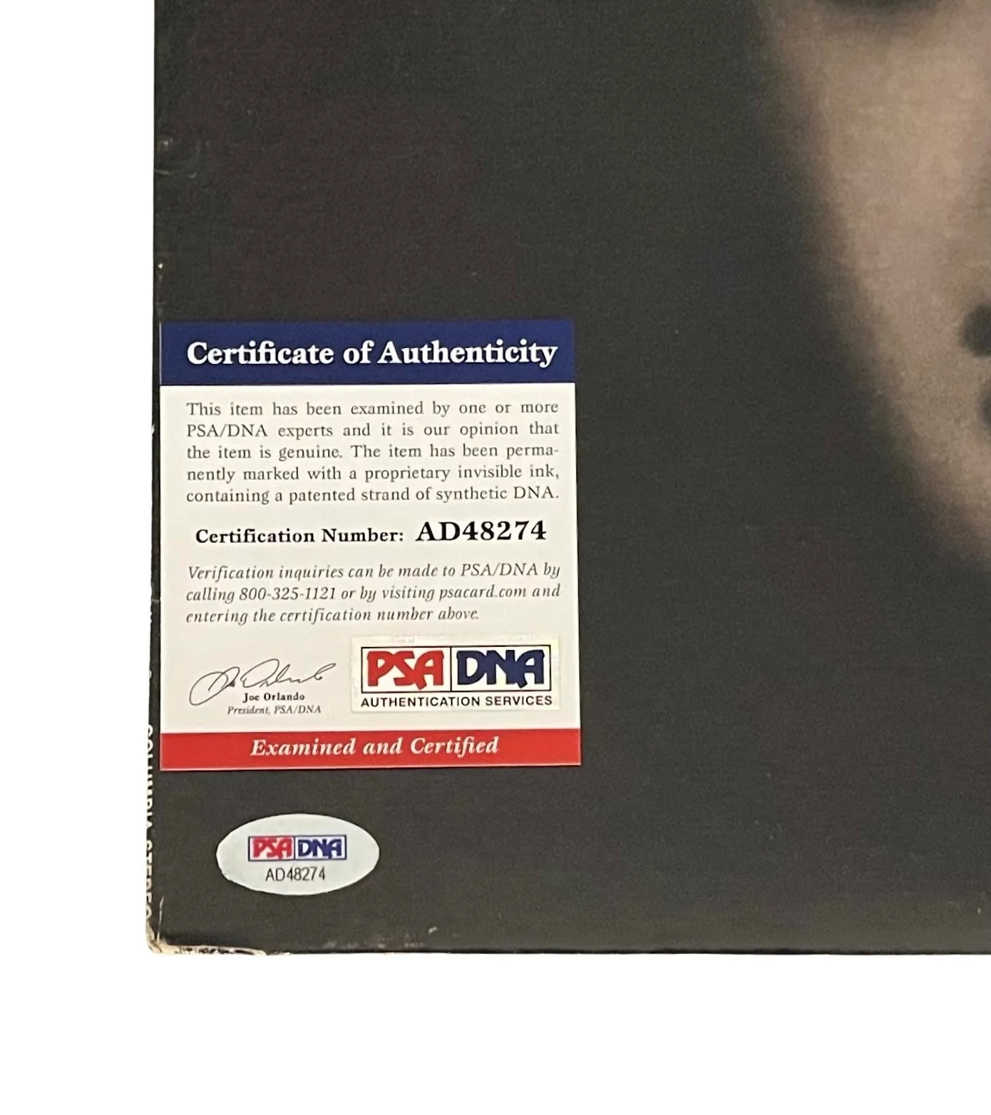 BILLY JOEL SIGNED PIANO MAN VINYL RECORD PSA COA AD48274, image 3
