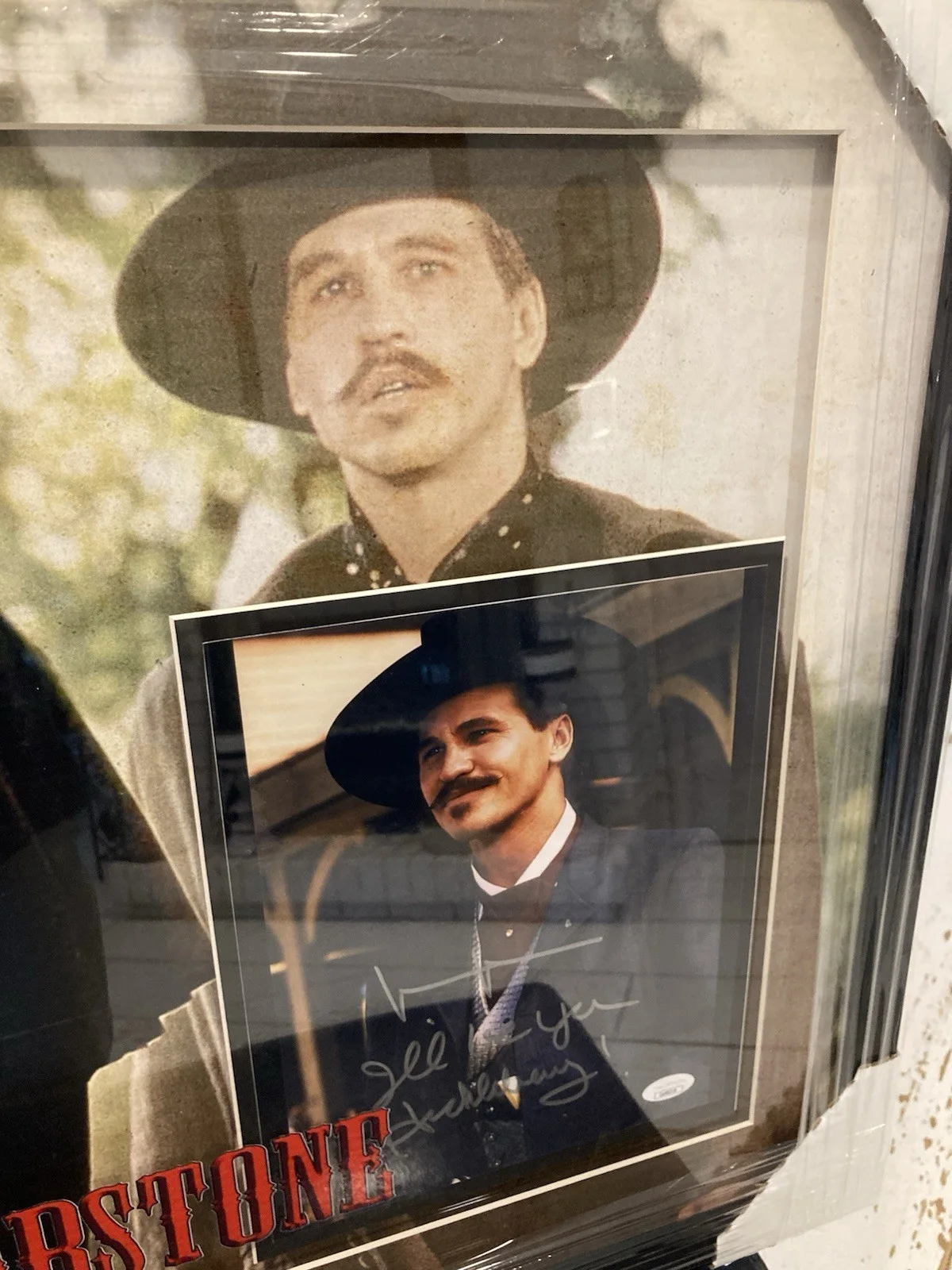 Val Kilmer Signed “I’ll Be your Huckleberry “ JSA Certified Framed Shadow box, image 5