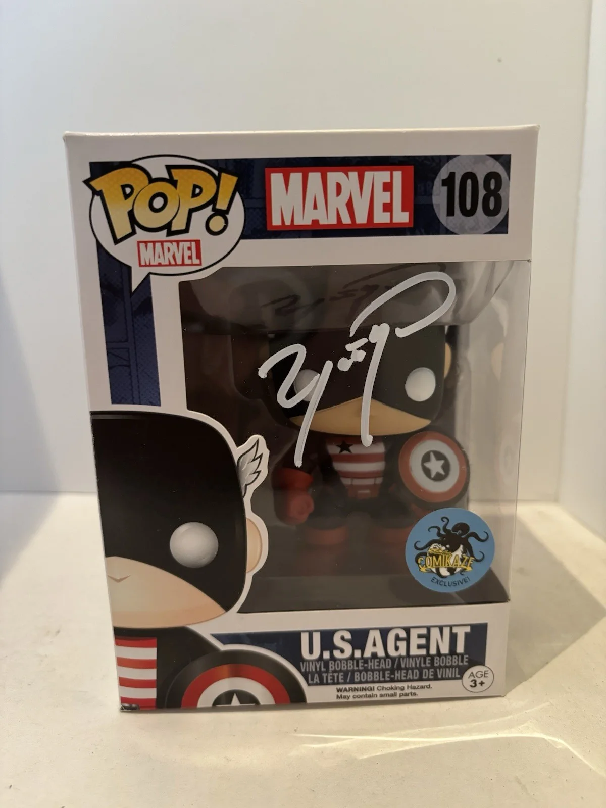 Wyatt Russell — WYATT RUSSELL SIGNED US AGENT FUNKO POP THUNDERBOLTS Official Pix COA MARVEL, изображение 2