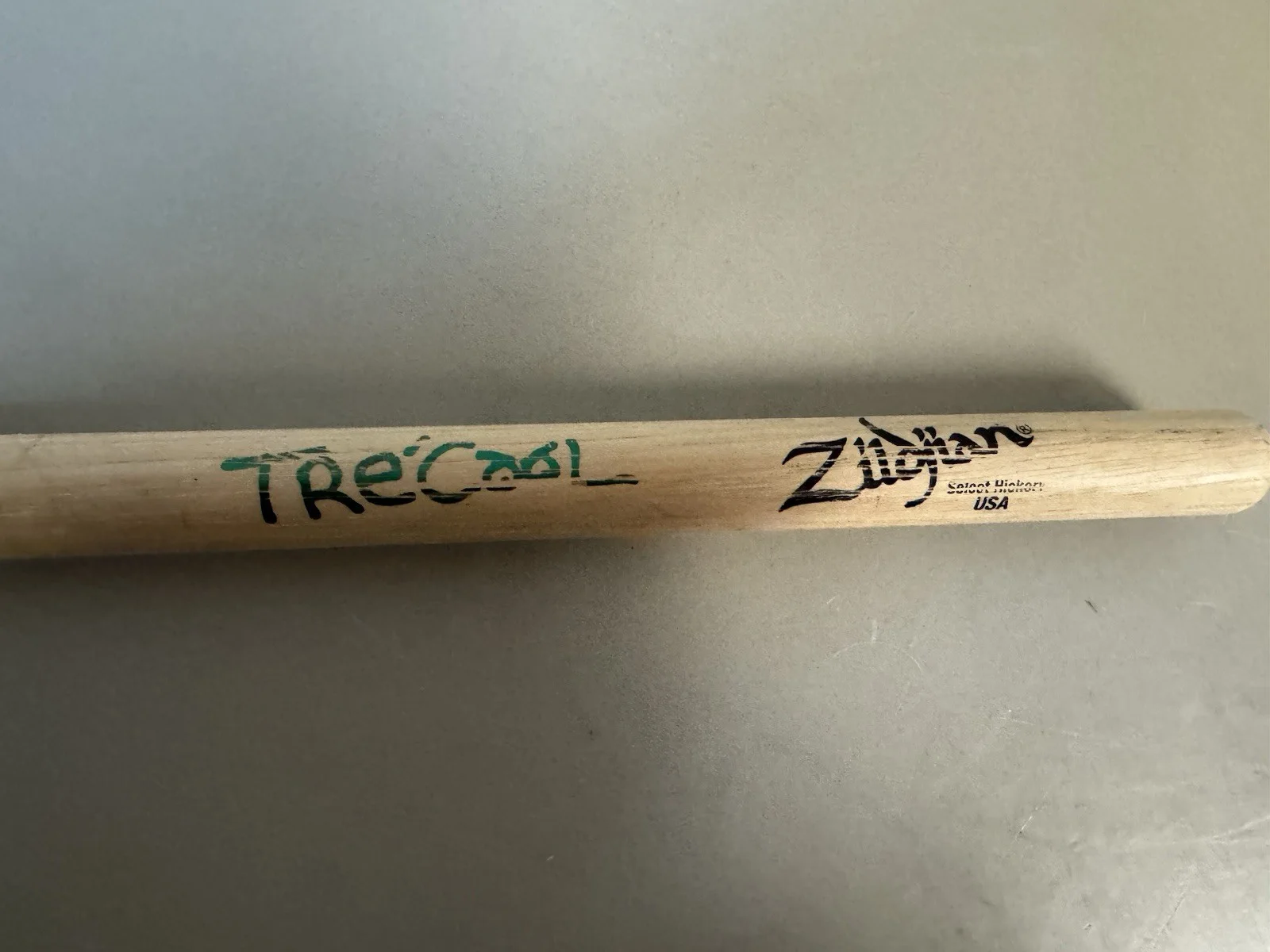 Green Day Tre’ Cool SIGNATURE Drum Stick- STAGE USED Minneapolis 2017, image 4