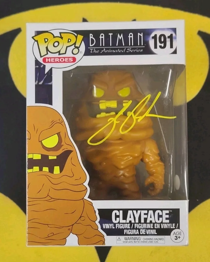 Ron Perlman — Ron Perlman Batman The Animated TV Show Series signed CLAYFACE Funko Jsa Coa, изображение 2
