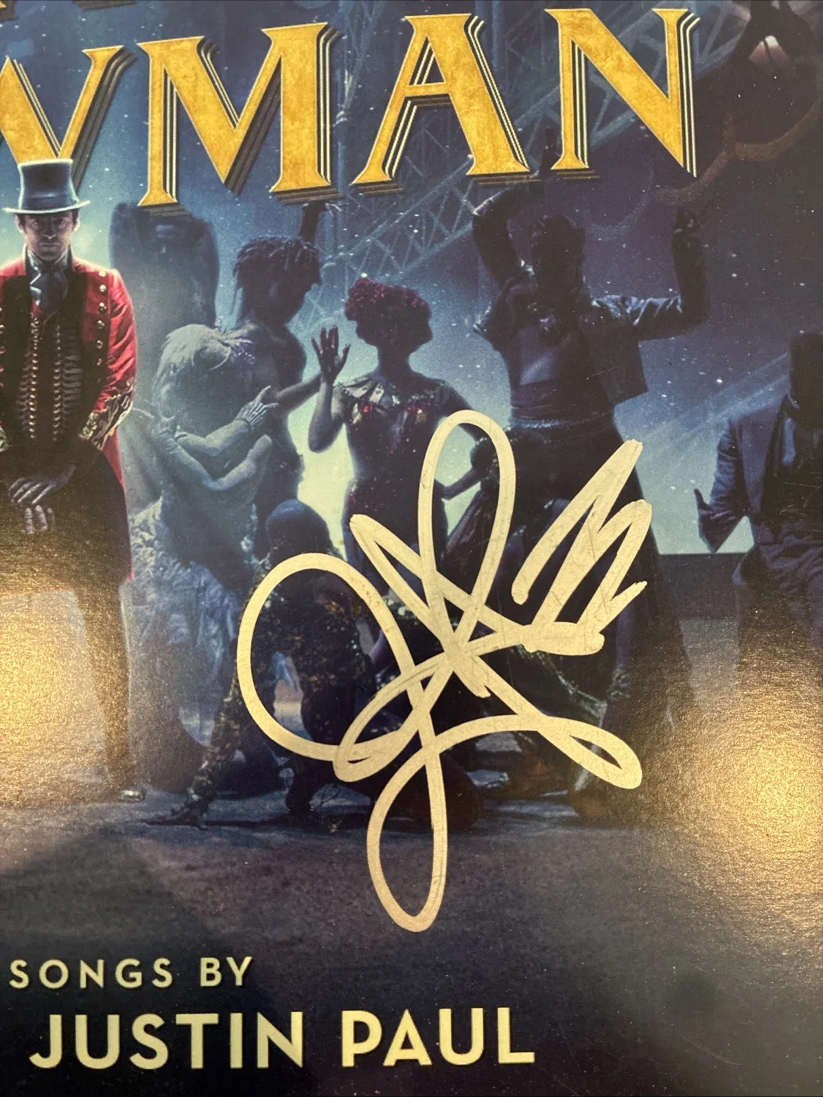 Zendaya Coleman Hugh Jackman Signed Autographed Greatest Showman Vinyl Beckett, image 2
