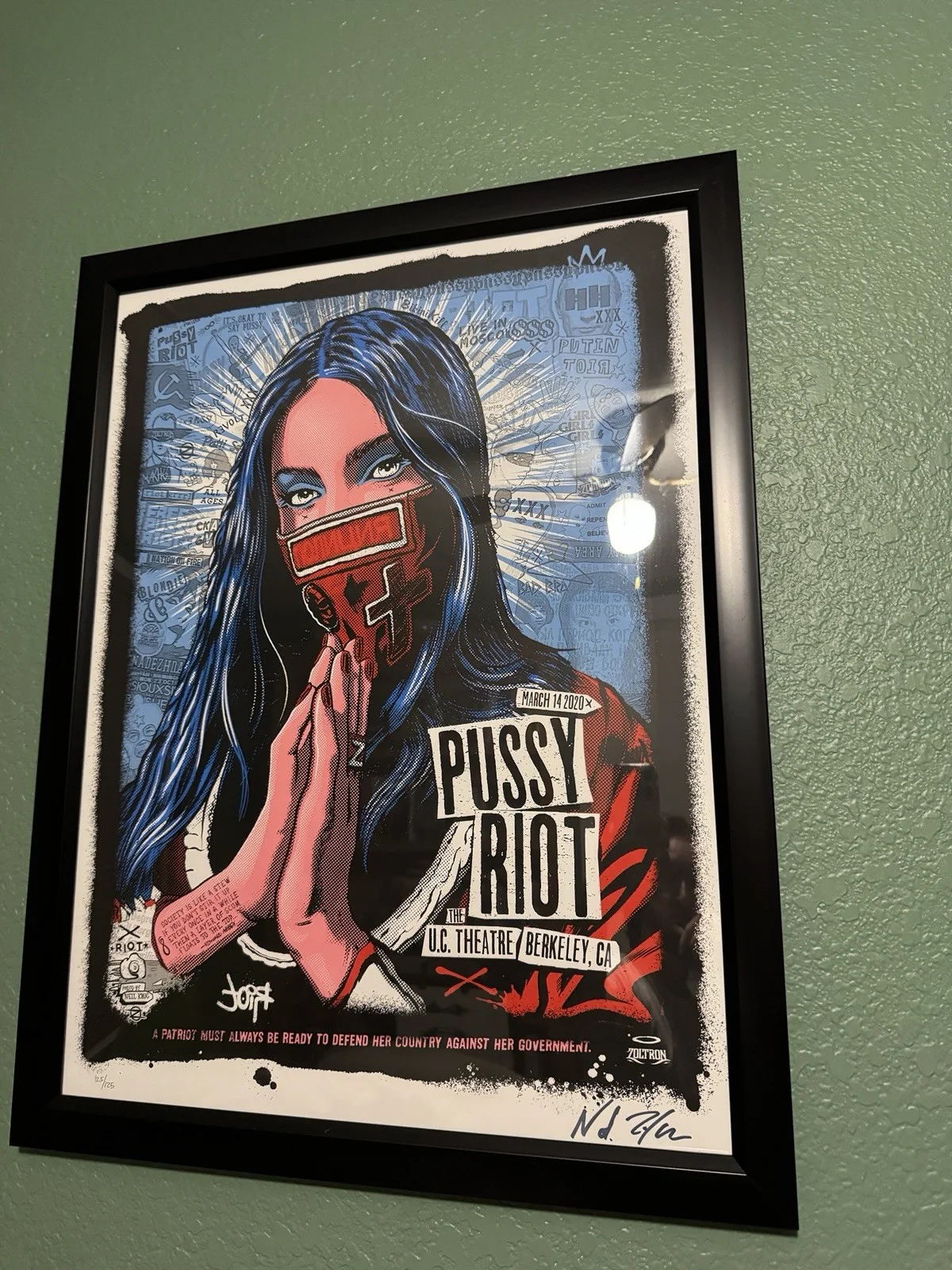 Pussy Riot Poster Signed, image 2