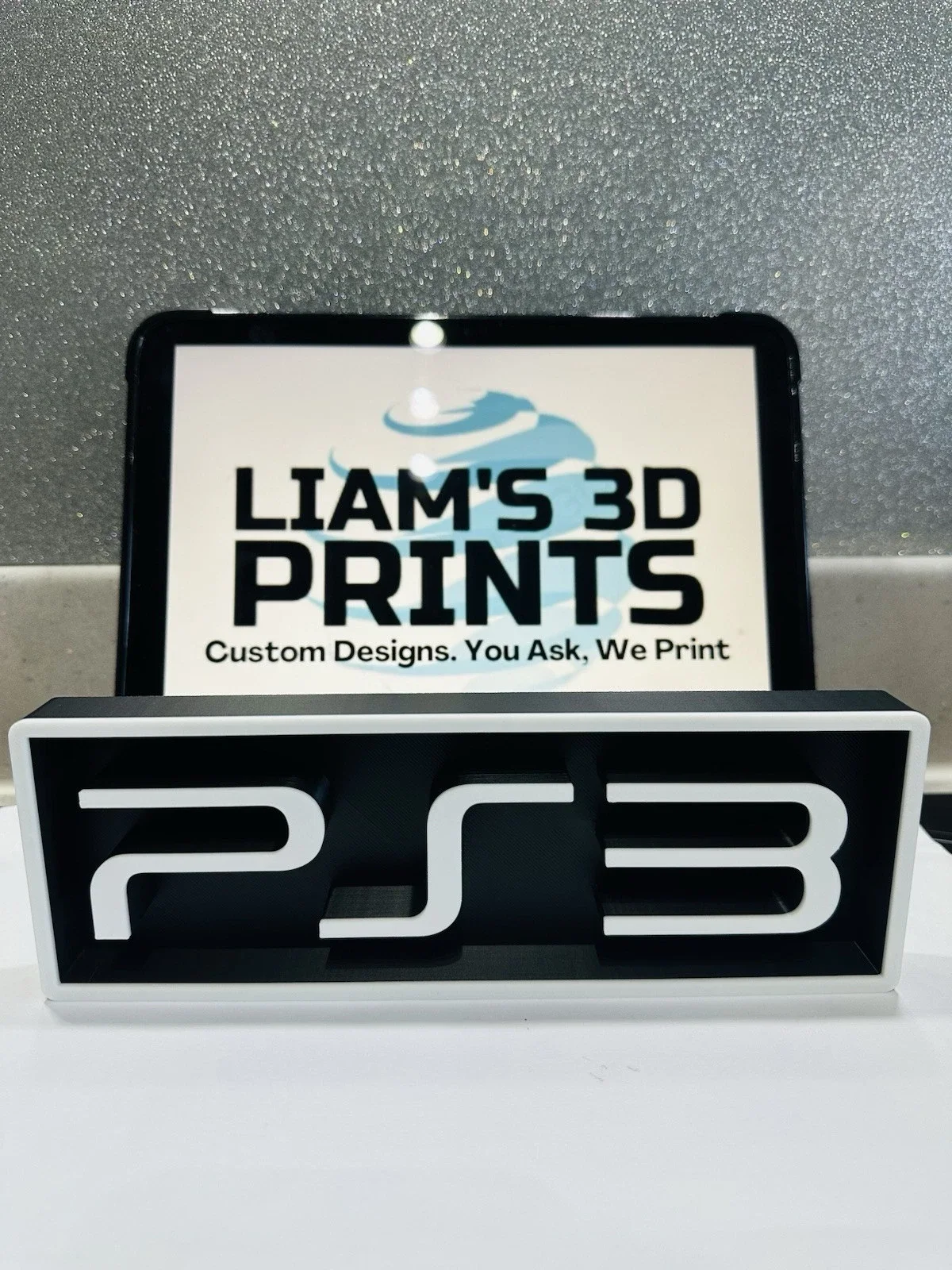 Decorative PS3 PlayStation 3 Box Sign Shelf Logo Display Sign Gaming 2 Sizes, изображение 2