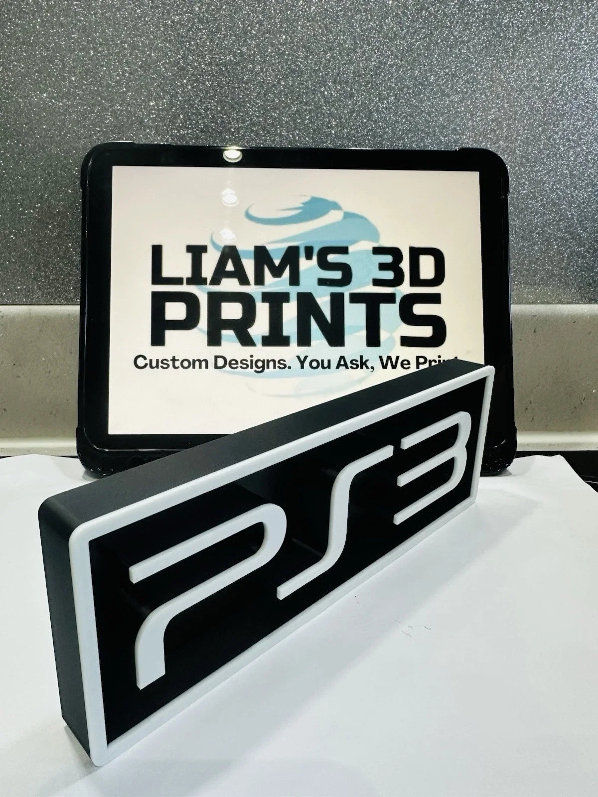 Decorative PS3 PlayStation 3 Box Sign Shelf Logo Display Sign Gaming 2 Sizes, изображение 3