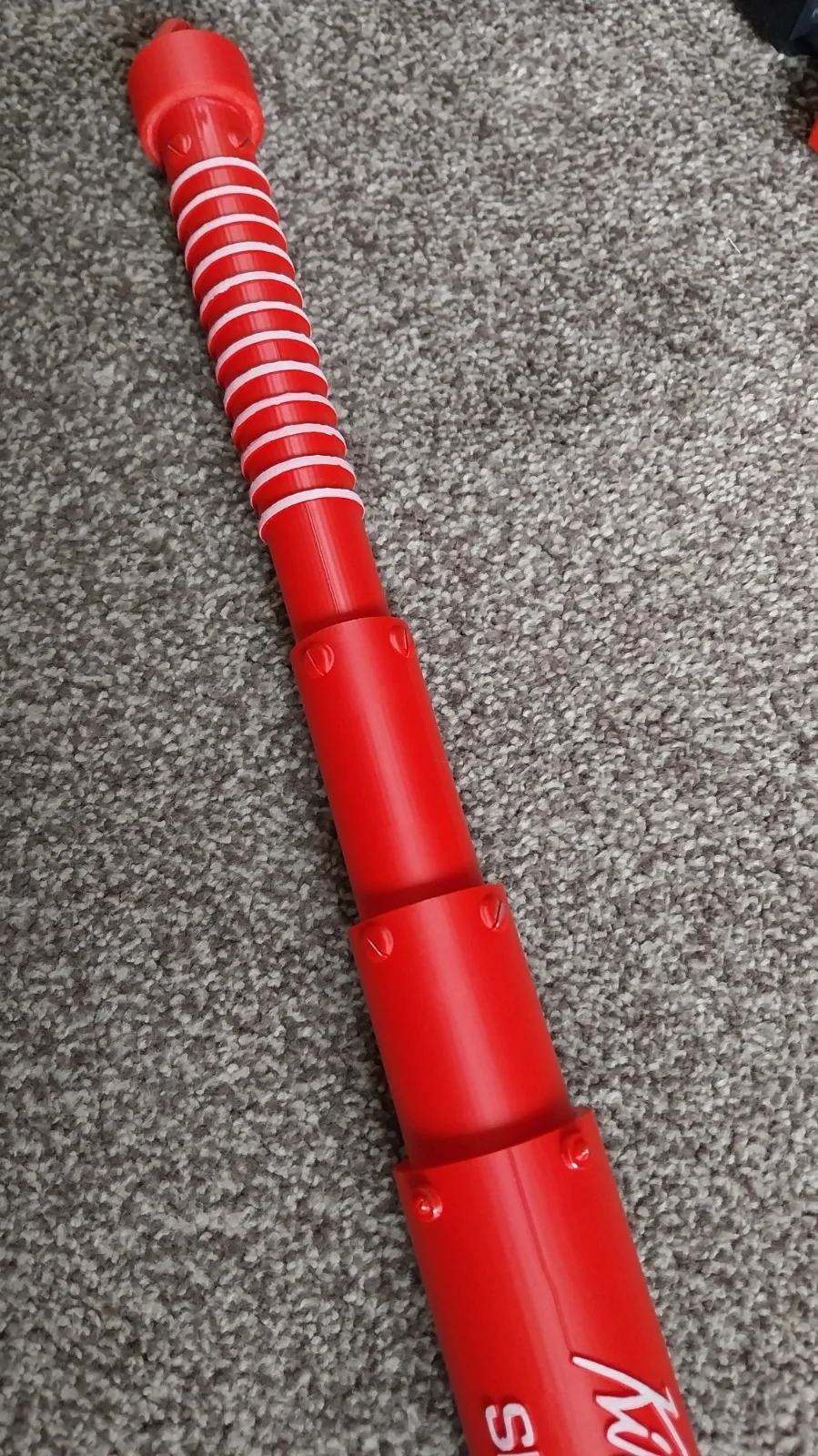 Back to the Future Griff Tannen 2015 Red Slugger 2000 Baseball Bat Scaled Model, image 3
