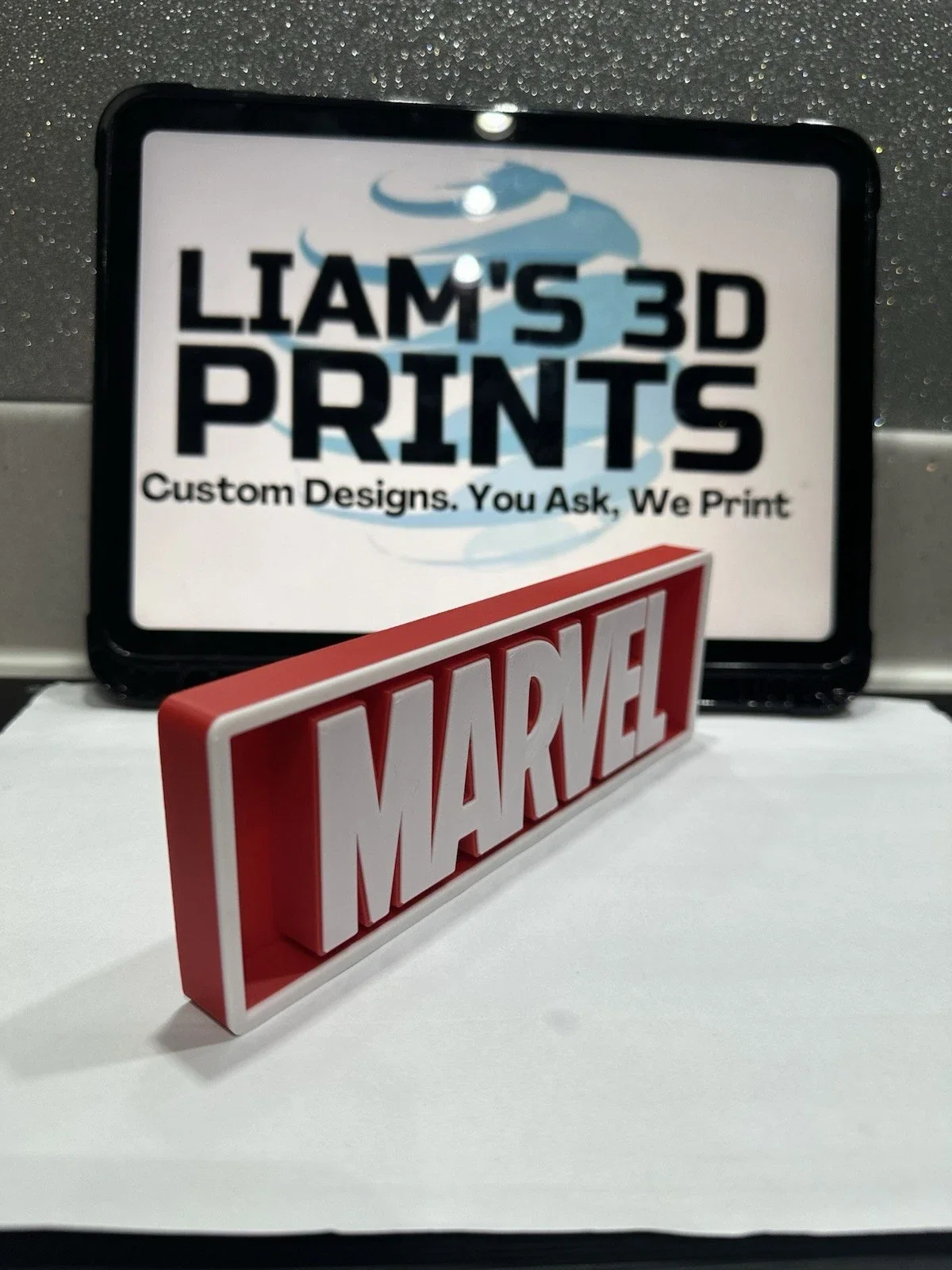 Decorative MARVEL Box Sign Film Shelf Wall Display small 17.5cm Large 22cm, image 2