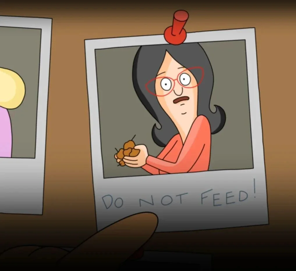 PROP - BOBS BURGERS - PROP - DO NOT FEED - FRIDGE MAGNET LINDA, image 2