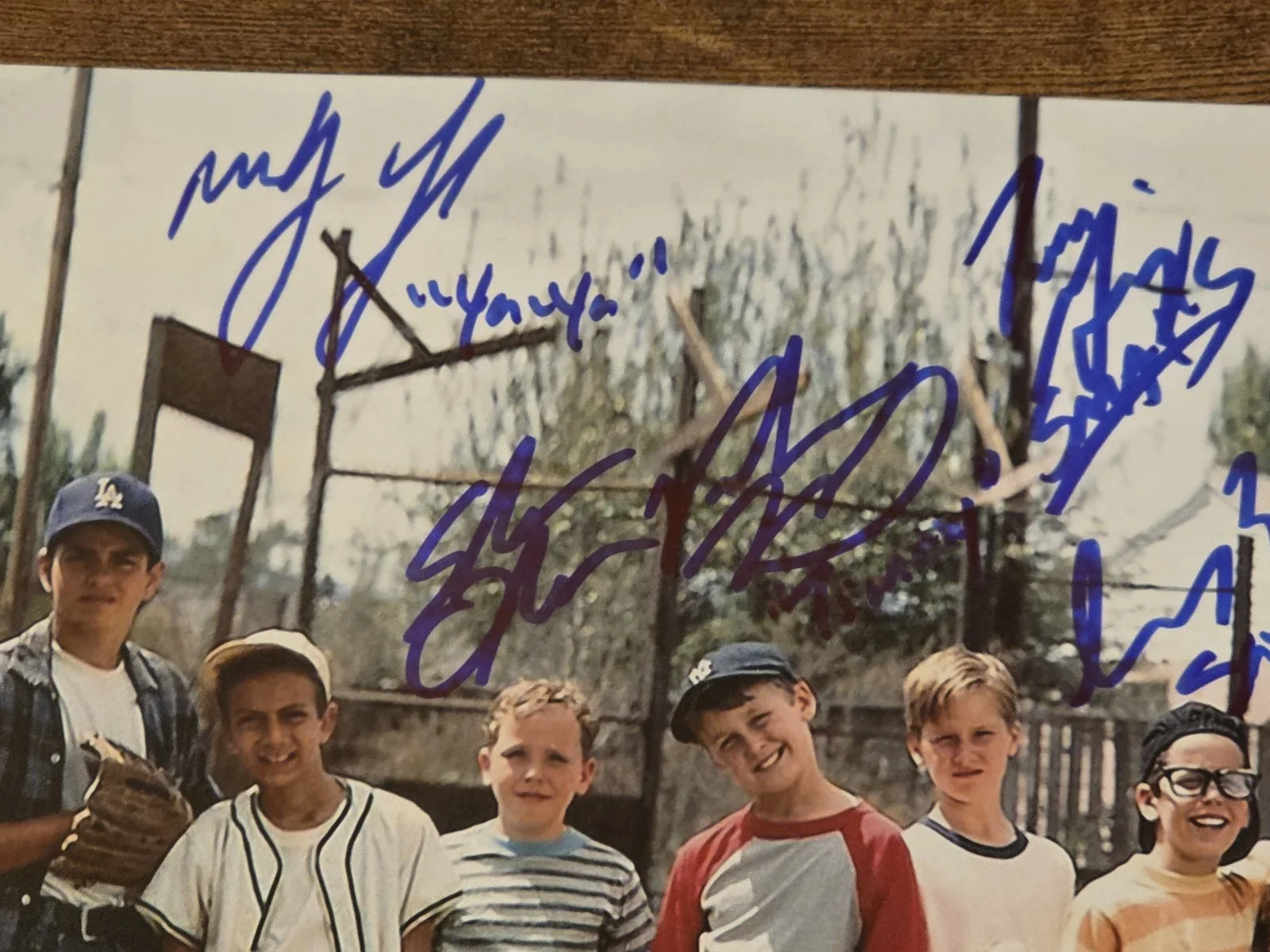 Brandon Adams, Chauncey Leopardi, Tom Guiry — The Sandlot Multi Signed Autographed 8X10 Cast Photo Certified, image 2