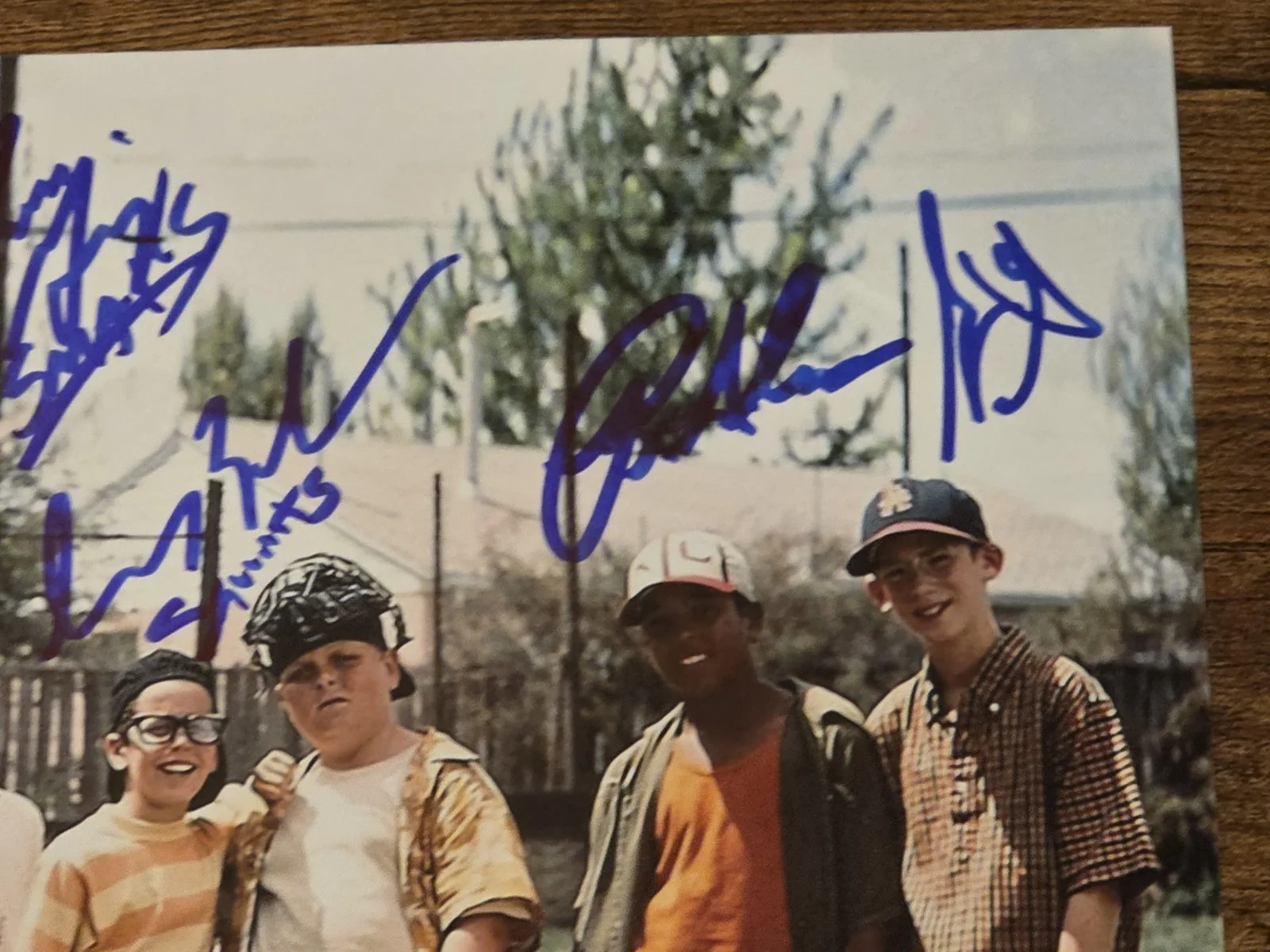 Brandon Adams, Chauncey Leopardi, Tom Guiry — The Sandlot Multi Signed Autographed 8X10 Cast Photo Certified, image 4