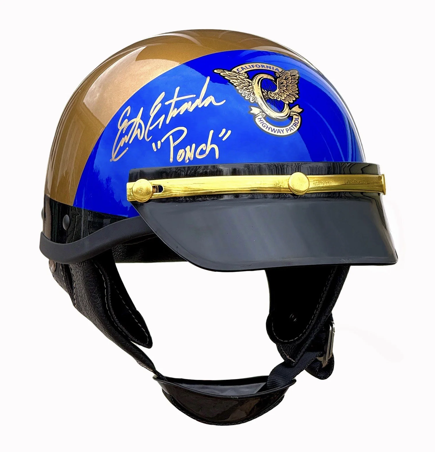 Erik Estrada — Erik Estrada Signed “CHiPs” Full Size California Highway Patrol Helmet PSA