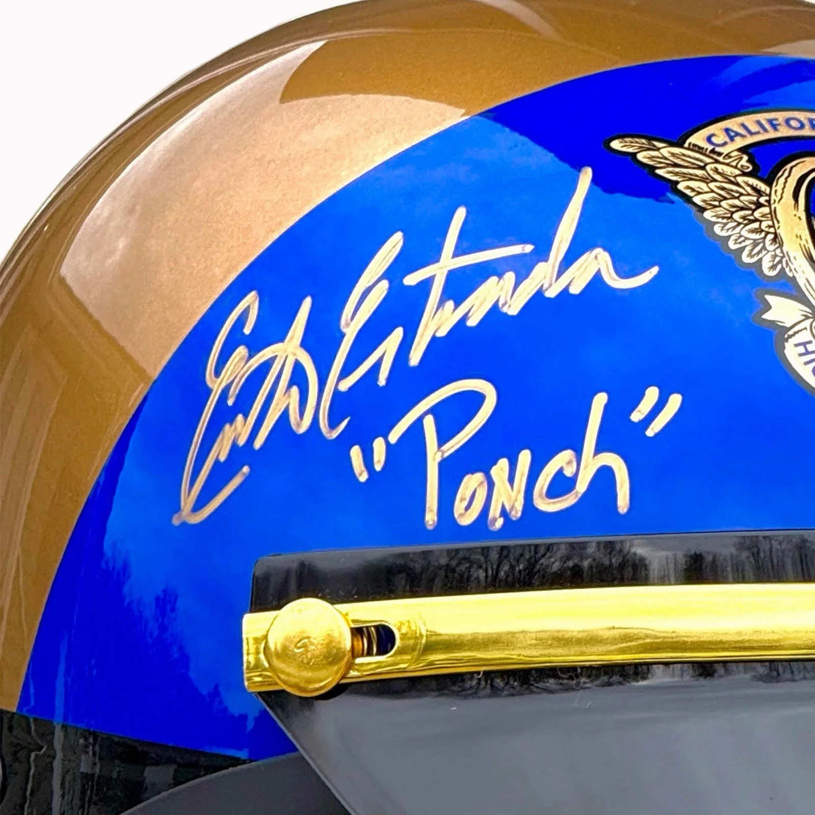 Erik Estrada — Erik Estrada Signed “CHiPs” Full Size California Highway Patrol Helmet PSA, изображение 2