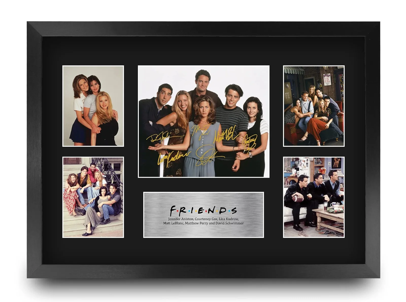 Friends TV Show Autographed Photo Display - 16x12 Inch Framed Gift for Fans, изображение 2