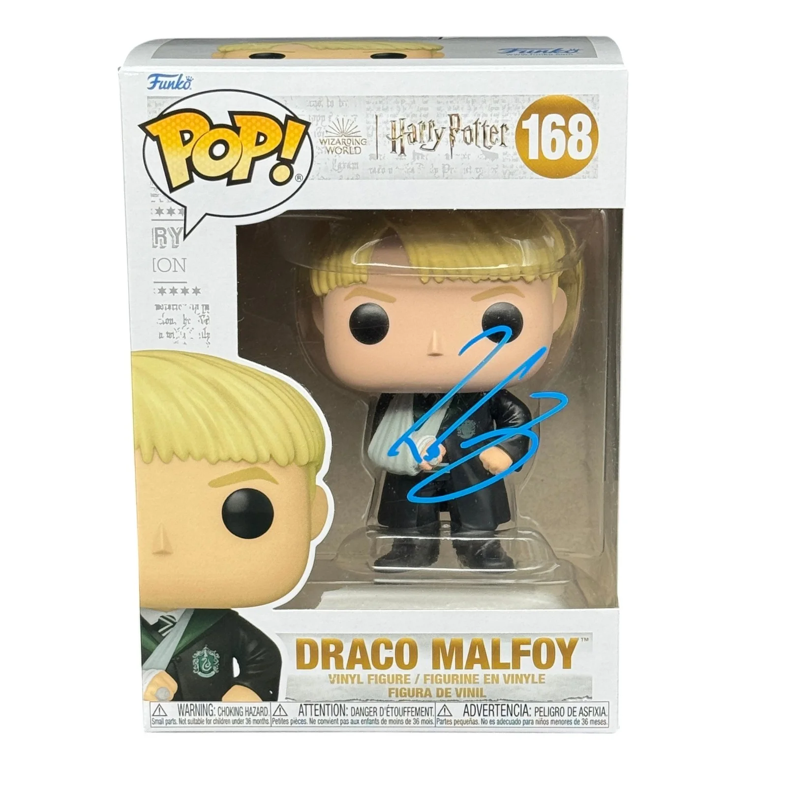 Tom Felton — Tom Felton Signed Draco Malfoy Harry Potter Funko Pop 168 - Beckett Autograph