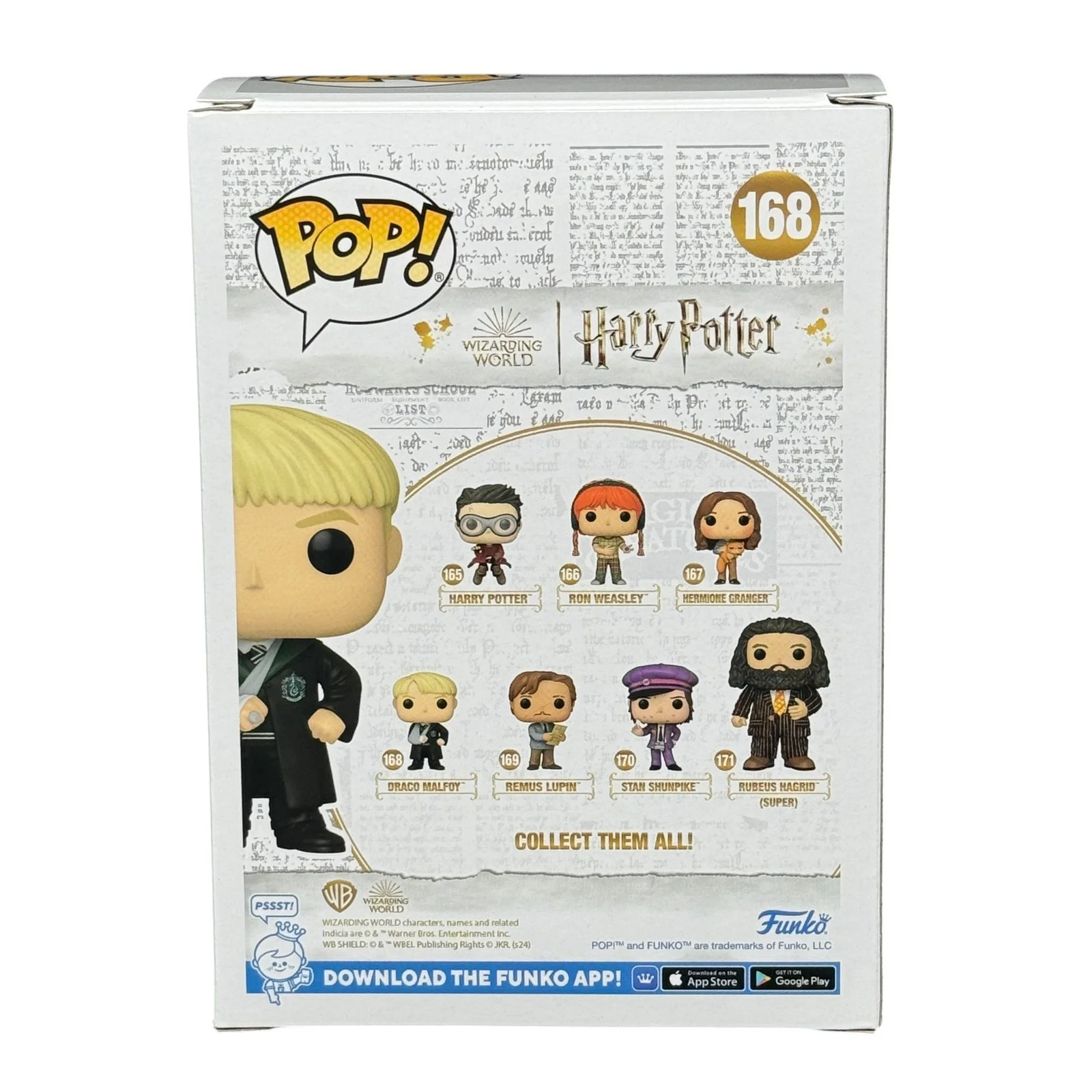Tom Felton — Tom Felton Signed Draco Malfoy Harry Potter Funko Pop 168 - Beckett Autograph, изображение 3