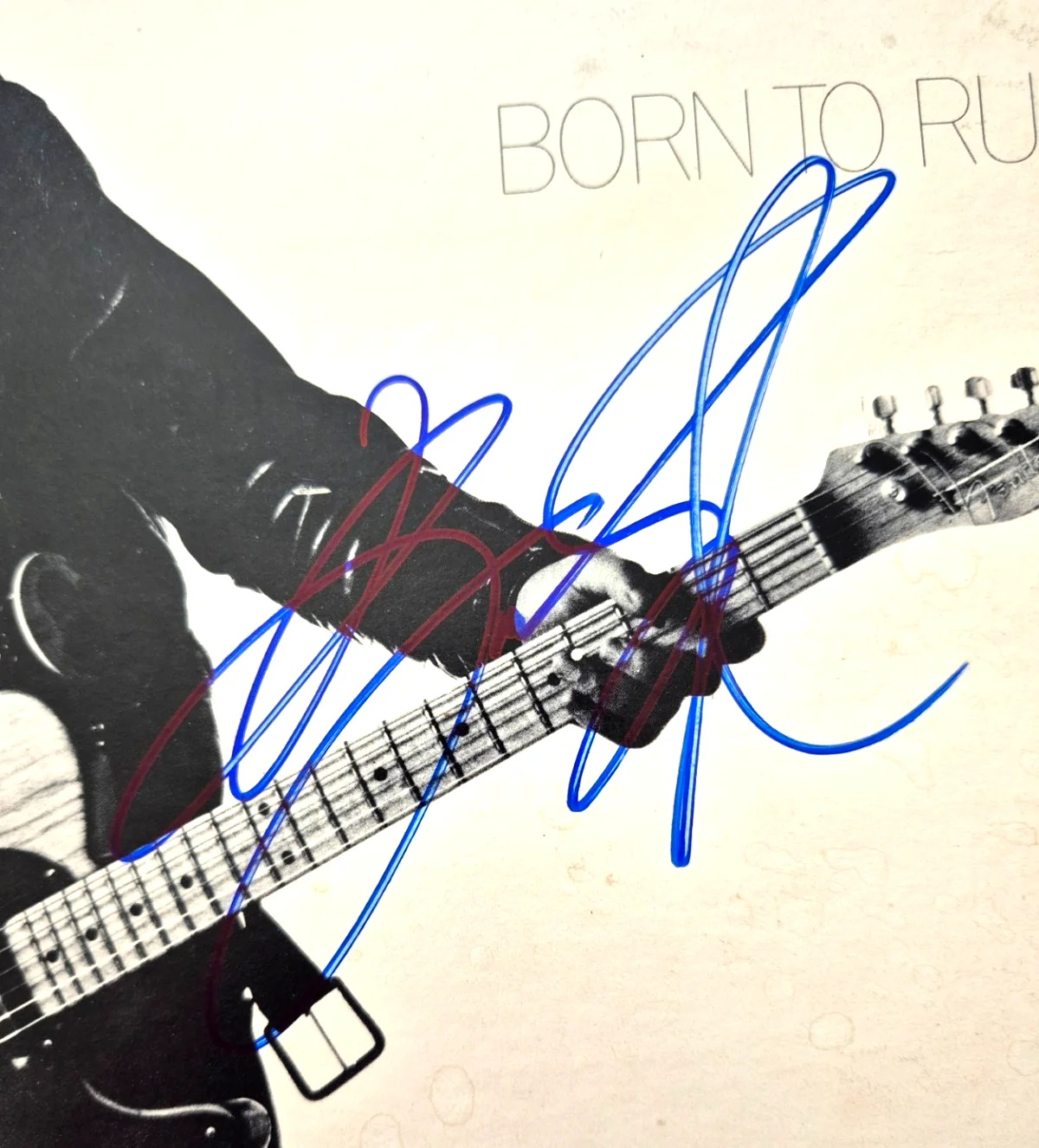 Bruce Springsteen — BRUCE SPRINGSTEEN SIGNED AUTO BORN TO RUN ALBUM RARE BORN IN THE USA JSA LOA, изображение 3