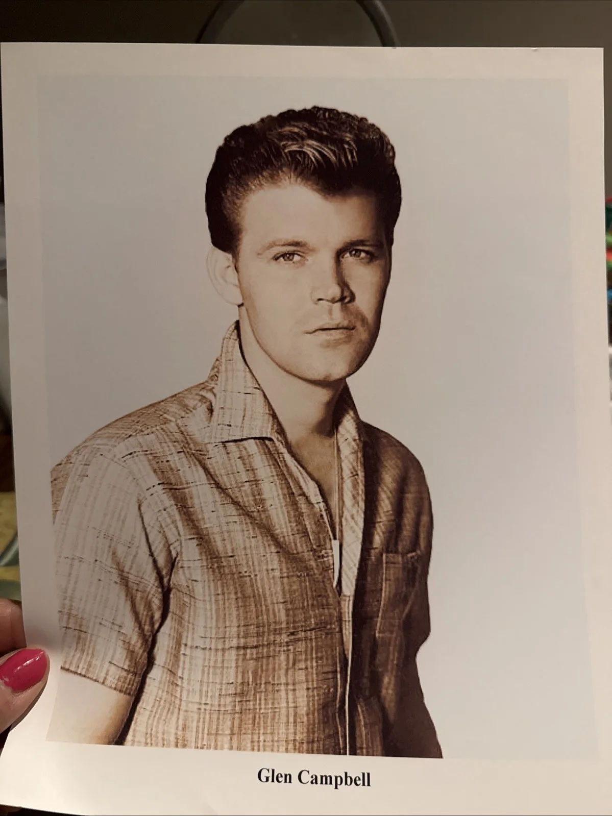 Glen Campbell 8x10 Photo, image 2